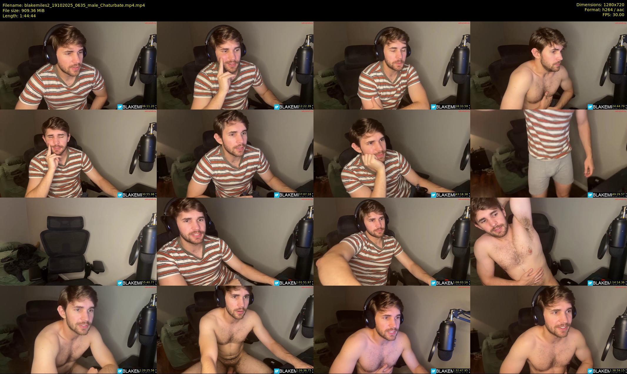 blakemiles2 — 105 minute Chaturbate male cam show recording, 720p, Oct 19, 2025
