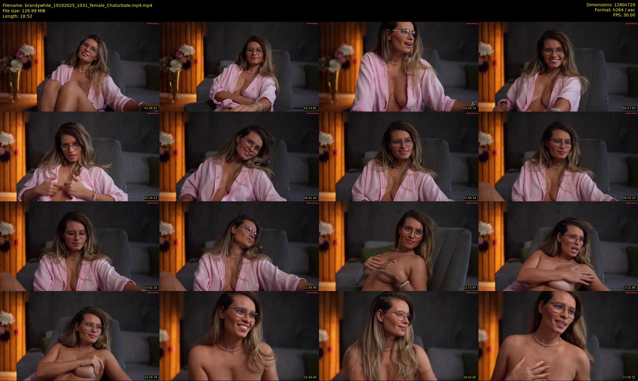 brandywhite — 19 minute Chaturbate female cam show recording, 720p, Oct 19, 2025