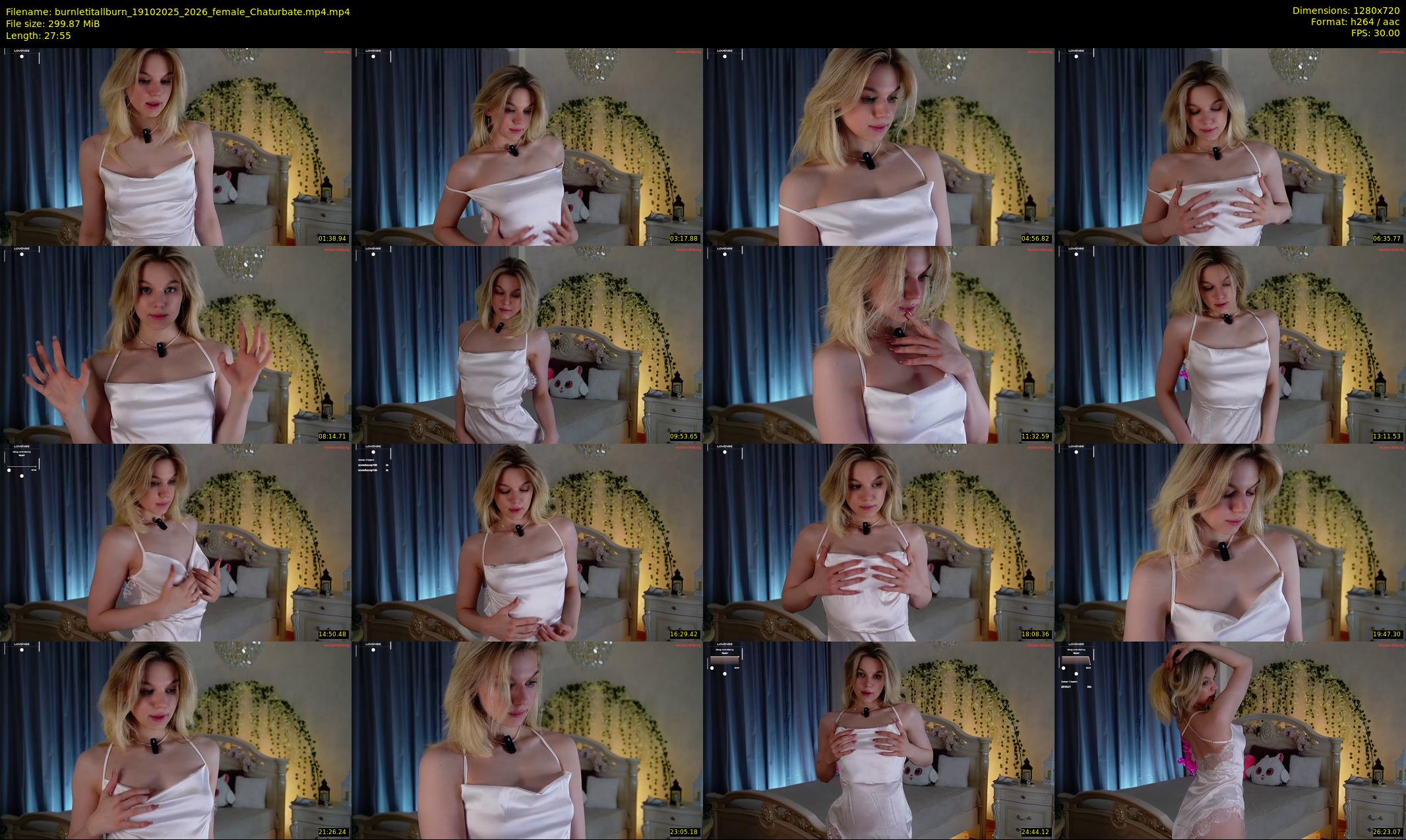 burnletitallburn — 28 minute Chaturbate female cam show recording, 720p, Oct 19, 2025