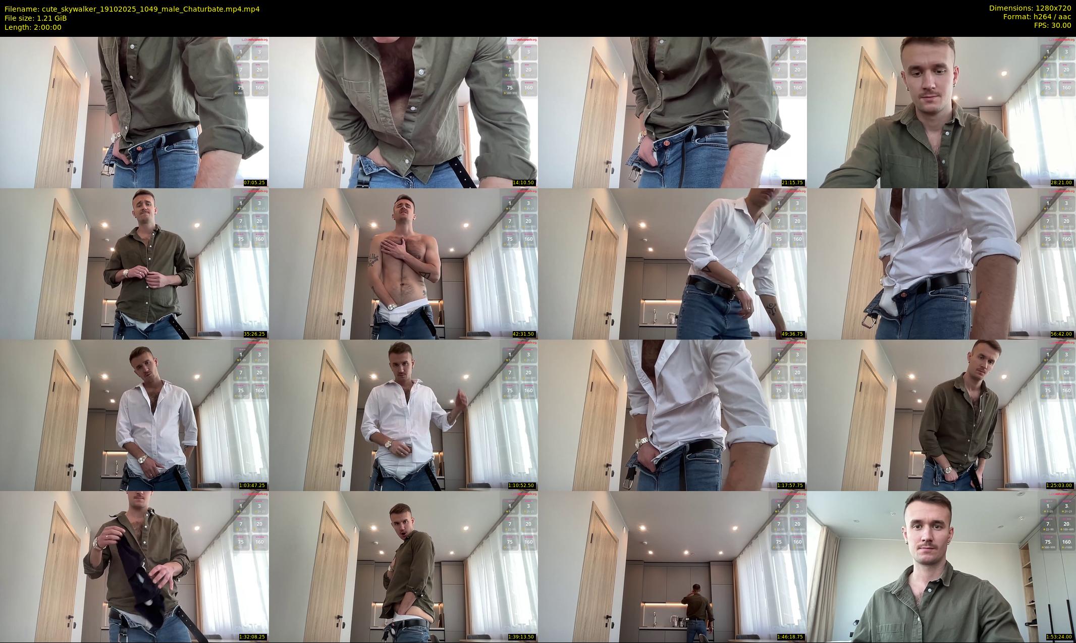 cute_skywalker — 120 minute Chaturbate male cam show recording, 720p, Oct 19, 2025