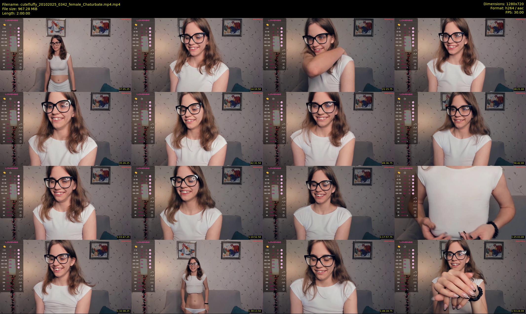 cutefluffy — 120 minute Chaturbate female cam show recording, 720p, Oct 20, 2025