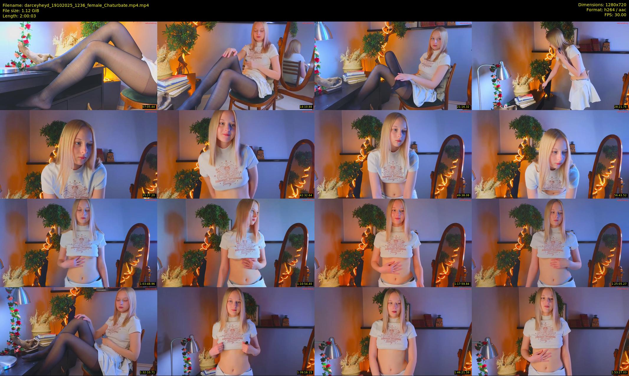 darceyheyd — 121 minute Chaturbate female cam show recording, 720p, Oct 19, 2025