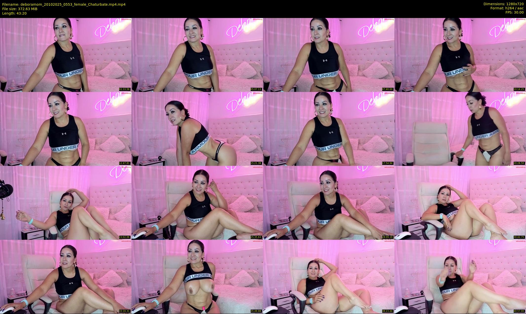 deboramom — 44 minute Chaturbate female cam show recording, 720p, Oct 20, 2025