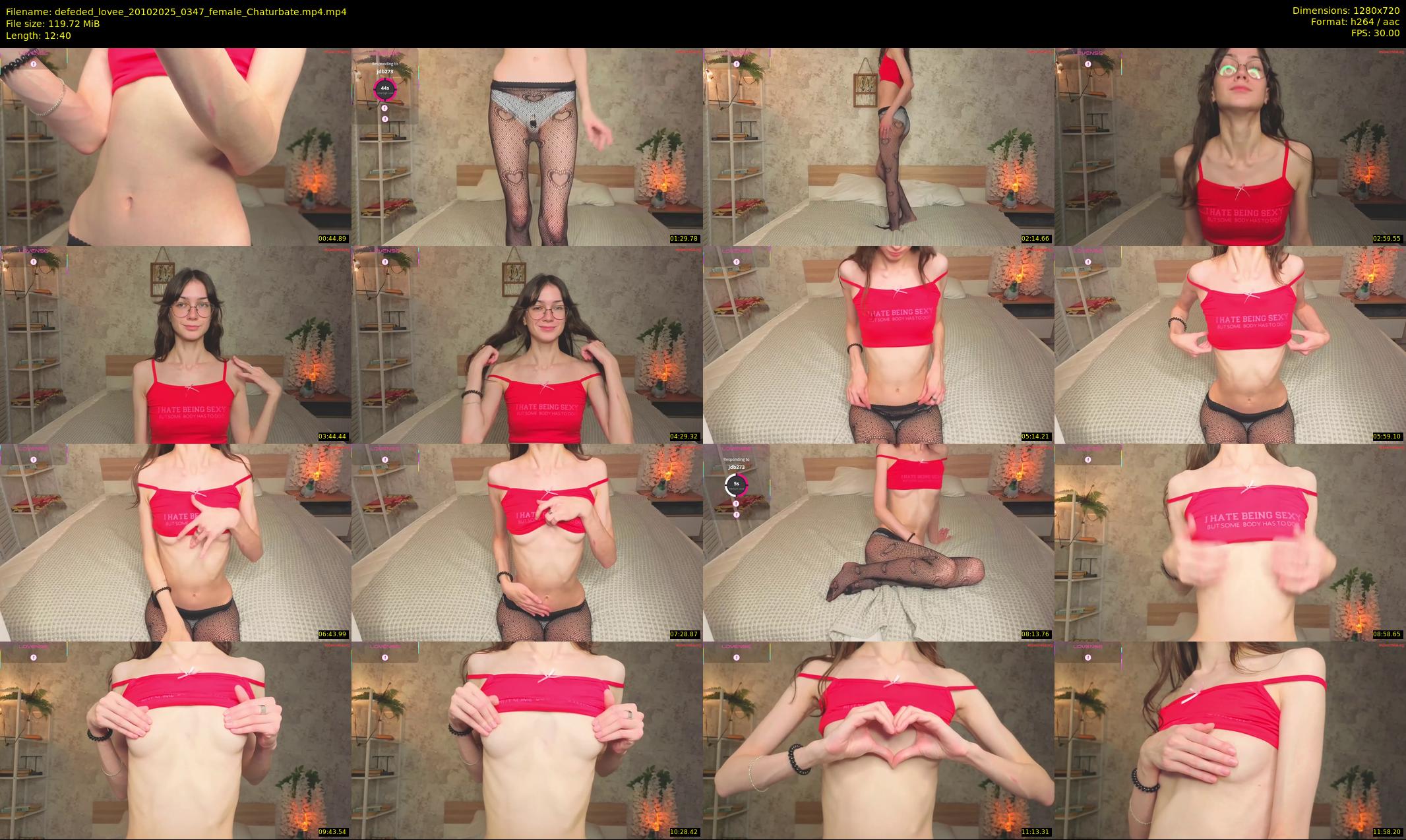 defeded_lovee — 13 minute Chaturbate female cam show recording, 720p, Oct 20, 2025