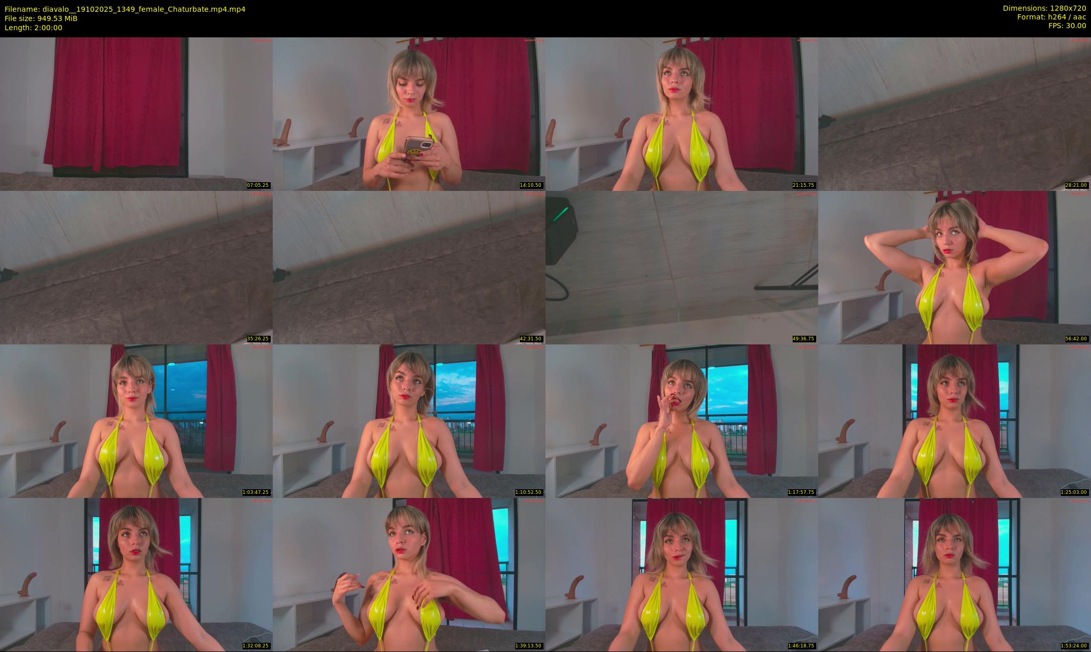 diavalo_ — 120 minute Chaturbate female cam show recording, 720p, Oct 19, 2025