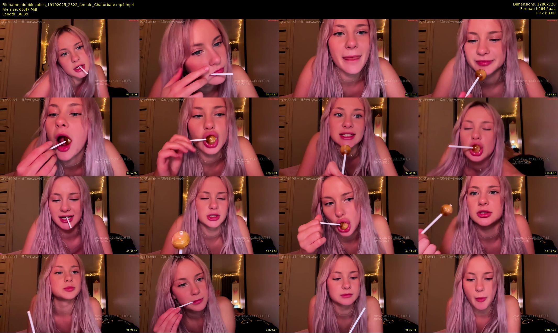 doublecuties — 7 minute Chaturbate couple cam show recording, 720p, Oct 19, 2025
