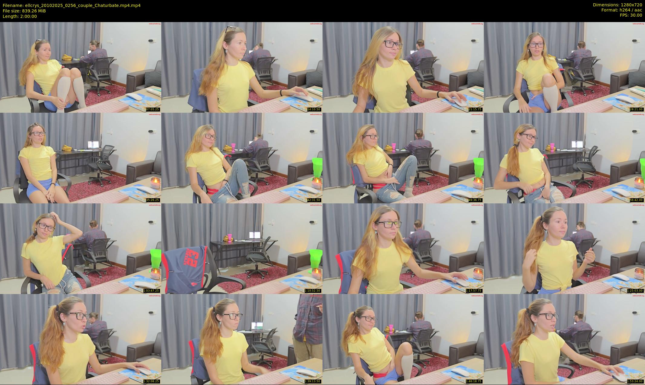 ellcrys — 120 minute Chaturbate couple cam show recording, 720p, Oct 20, 2025