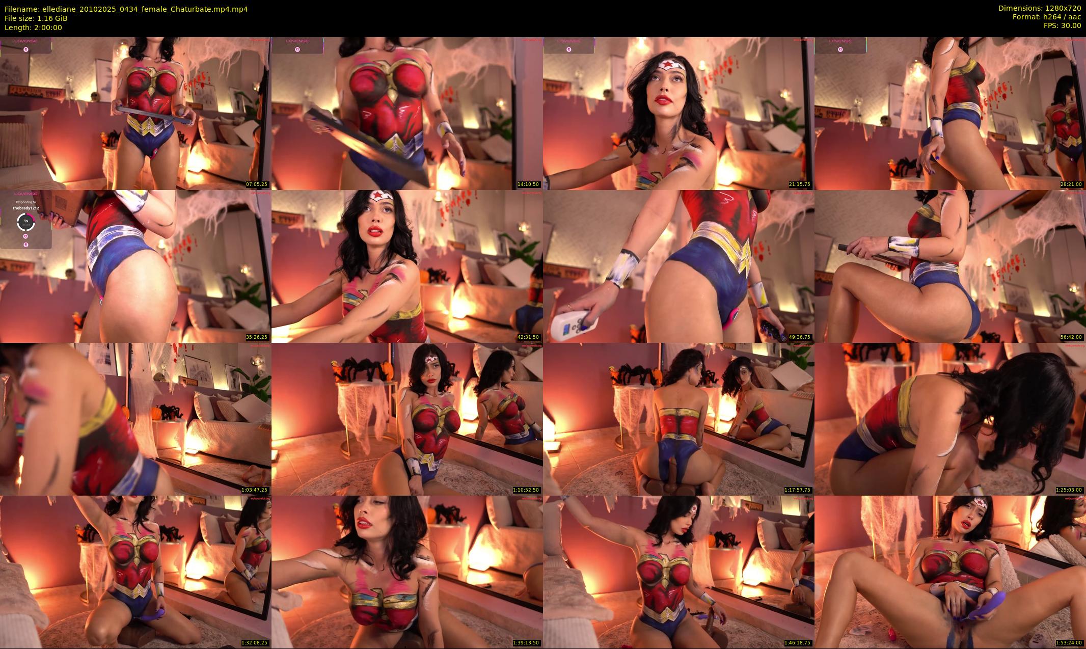 ellediane — 120 minute Chaturbate female cam show recording, 720p, Oct 20, 2025