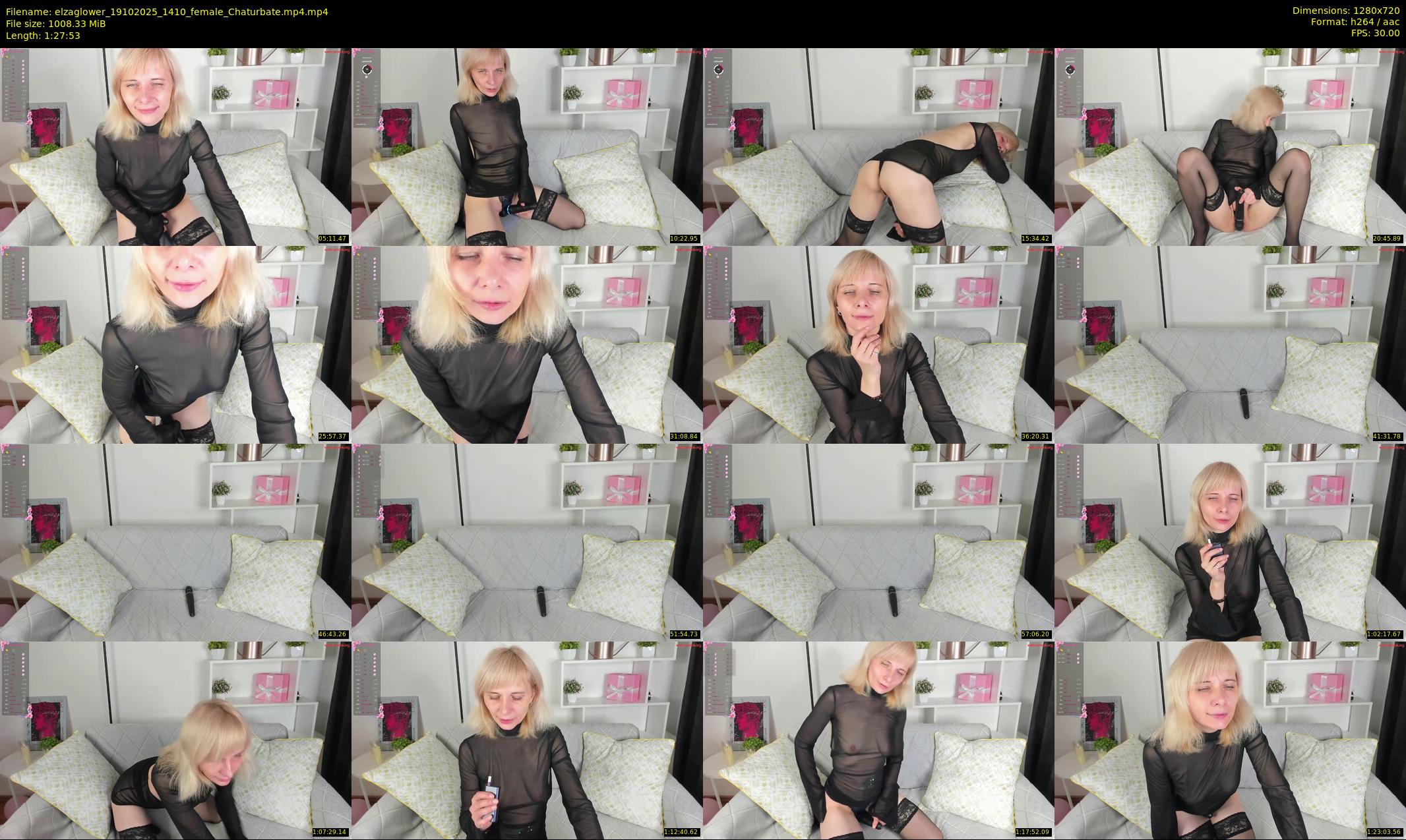 elzaglower — 88 minute Chaturbate female cam show recording, 720p, Oct 19, 2025