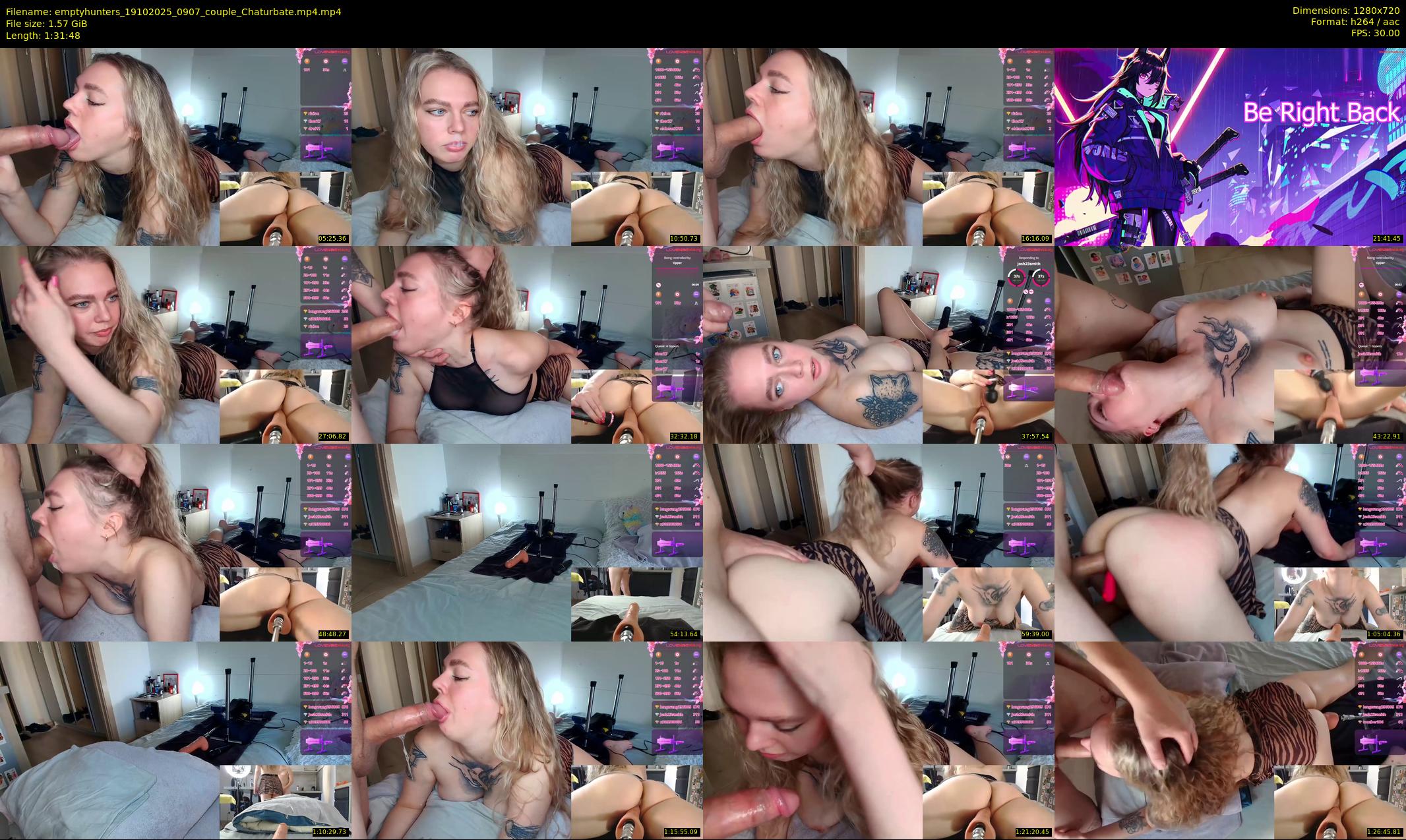 emptyhunters — 92 minute Chaturbate couple cam show recording, 720p, Oct 19, 2025