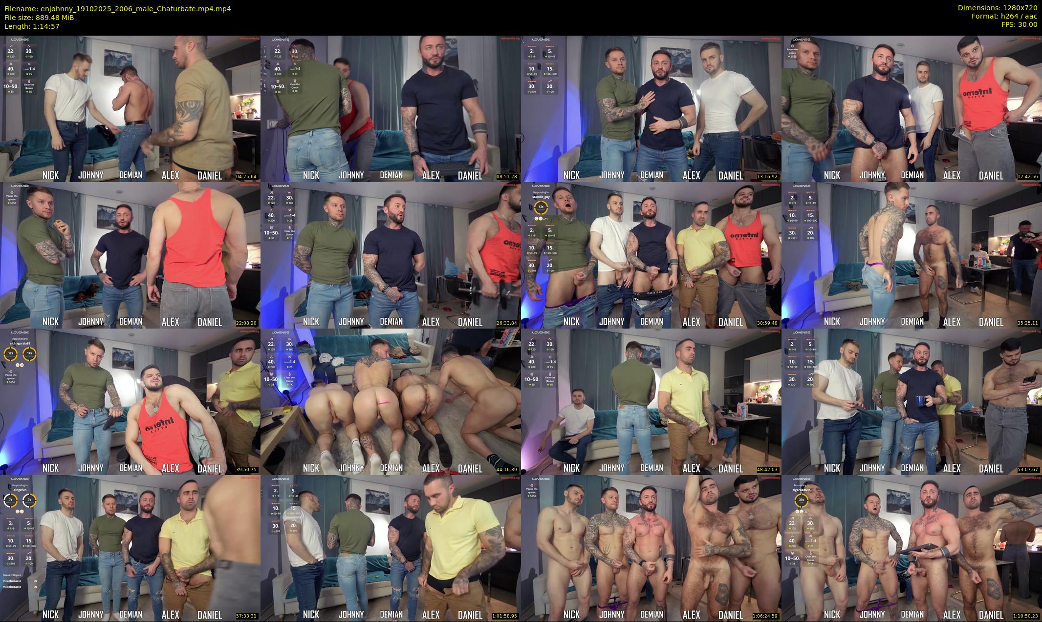 enjohnny — 75 minute Chaturbate male cam show recording, 720p, Oct 19, 2025