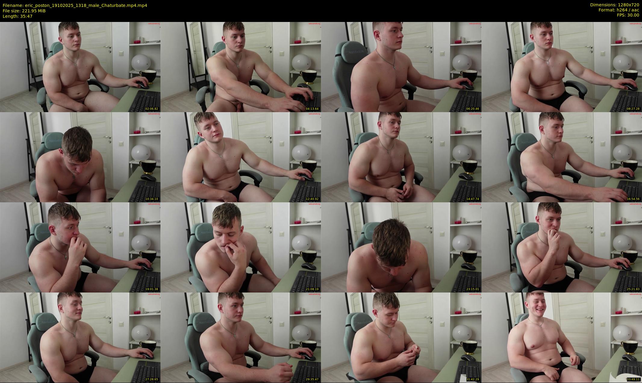 eric_poston — 36 minute Chaturbate male cam show recording, 720p, Oct 19, 2025