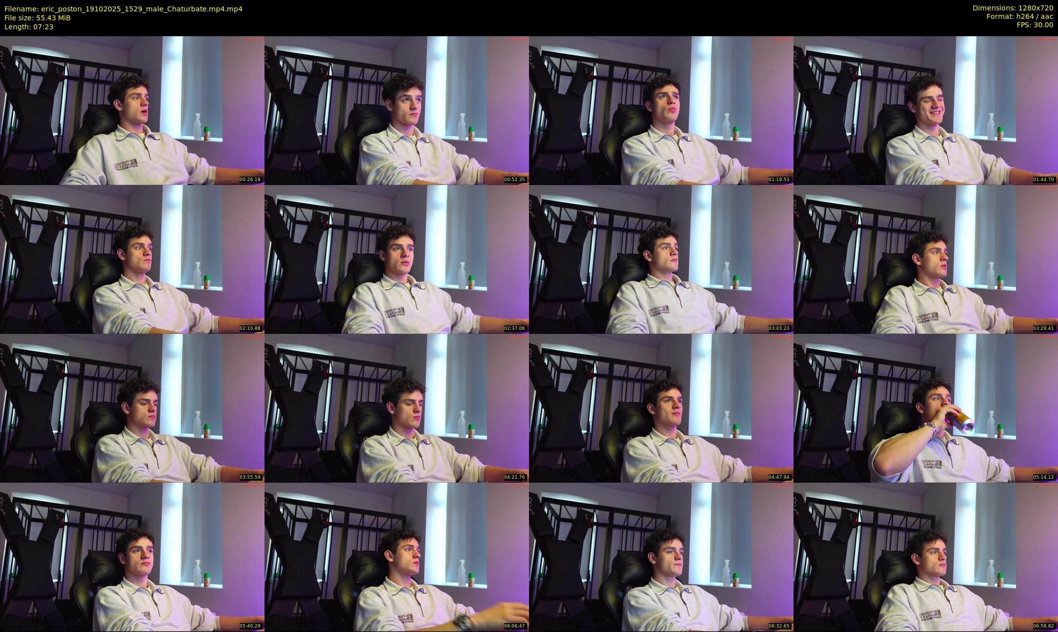 eric_poston — 8 minute Chaturbate male cam show recording, 720p, Oct 19, 2025