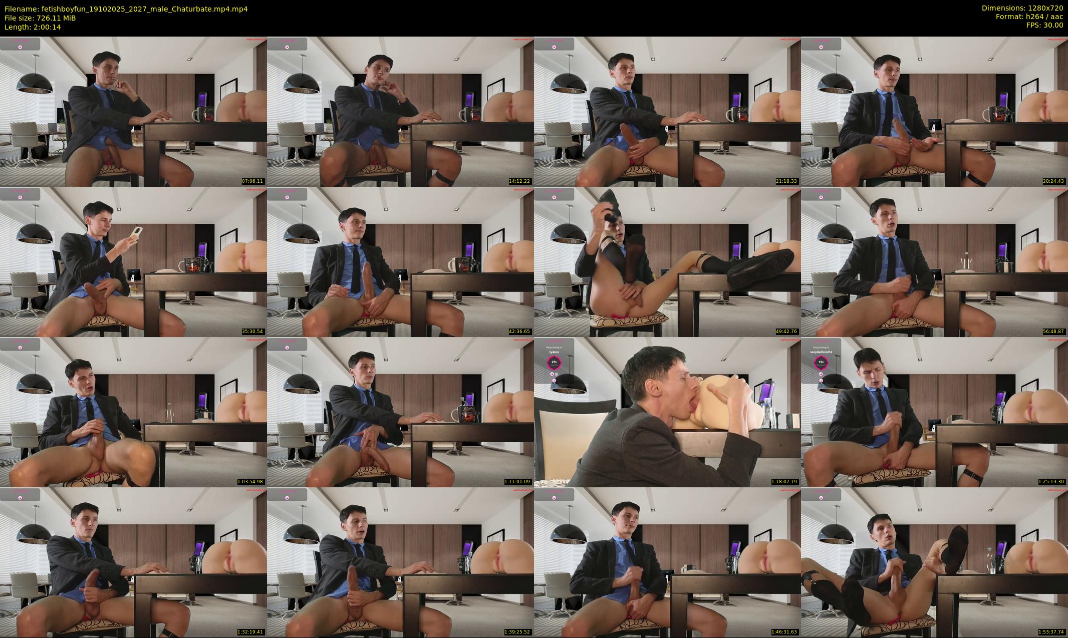 fetishboyfun — 121 minute Chaturbate male cam show recording, 720p, Oct 19, 2025