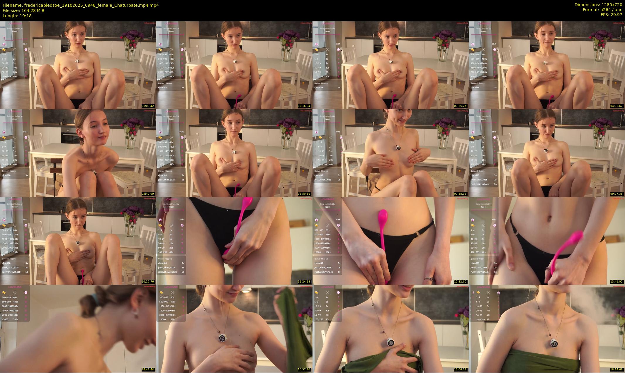fredericabledsoe — 20 minute Chaturbate female cam show recording, 720p, Oct 19, 2025