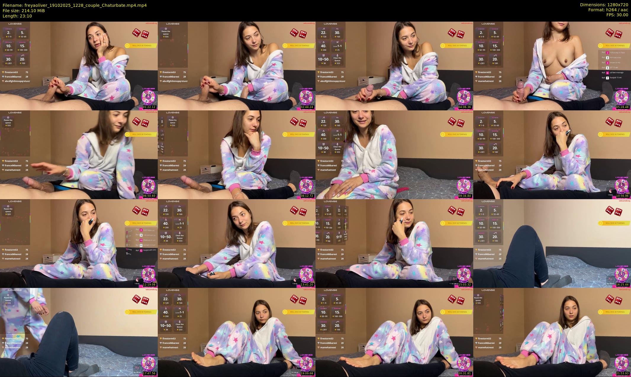 freyaoliver — 24 minute Chaturbate couple cam show recording, 720p, Oct 19, 2025
