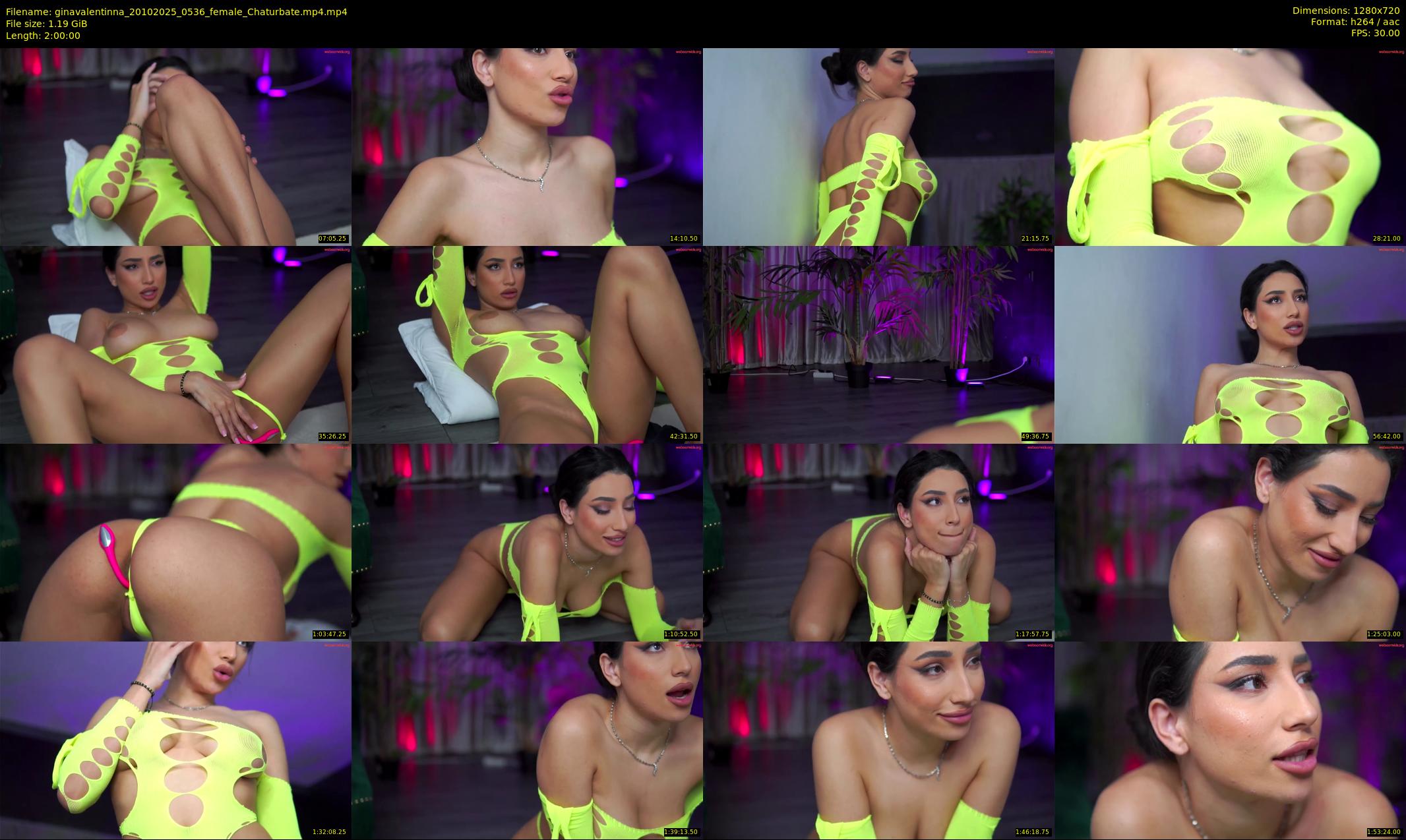 ginavalentinna — 120 minute Chaturbate female cam show recording, 720p, Oct 20, 2025