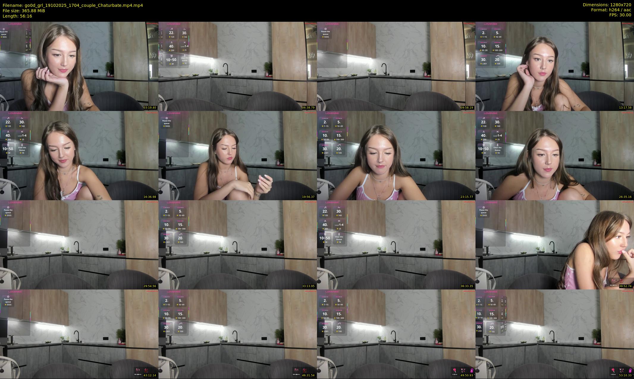 go0d_grl — 57 minute Chaturbate couple cam show recording, 720p, Oct 19, 2025