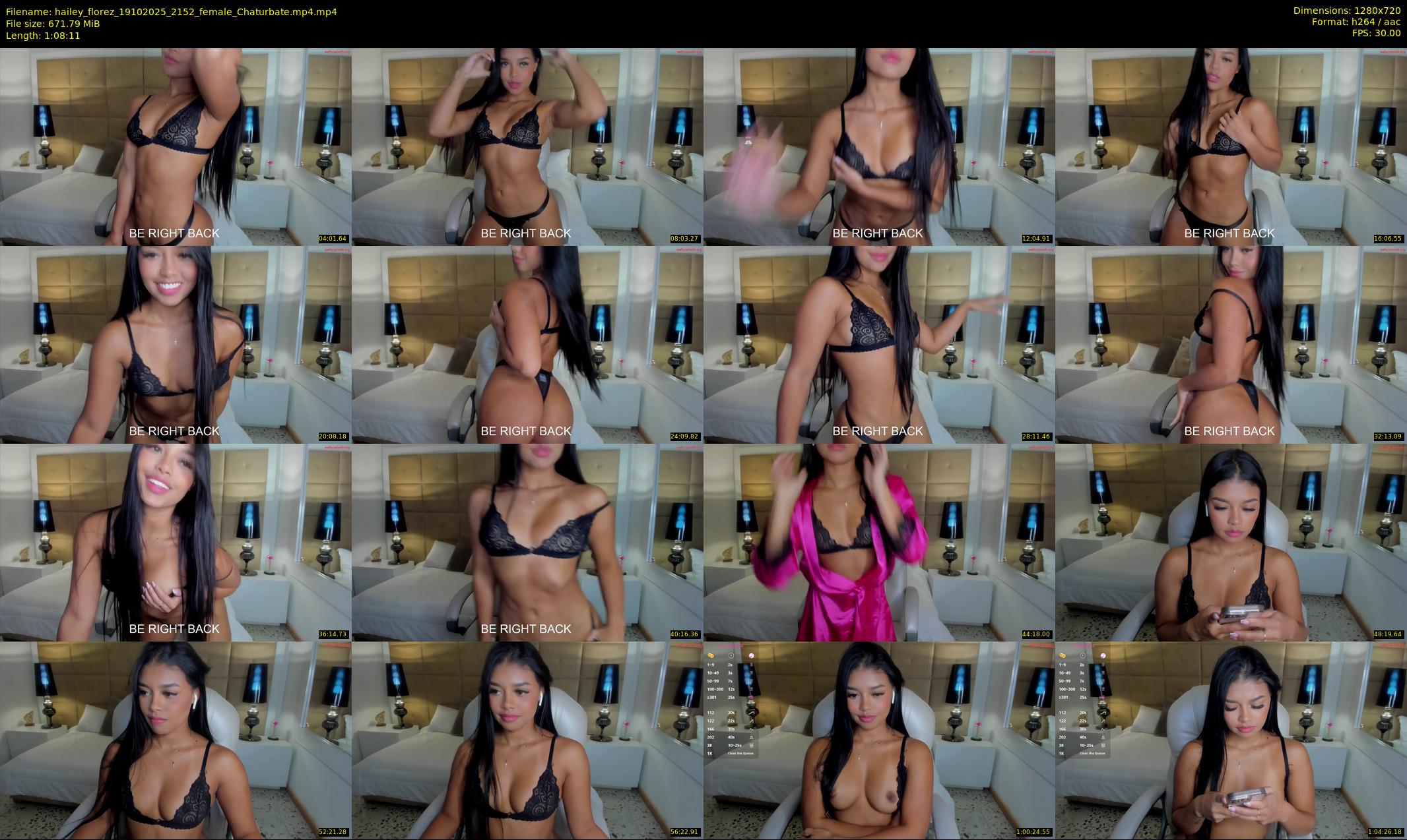 hailey_florez — 69 minute Chaturbate female cam show recording, 720p, Oct 19, 2025