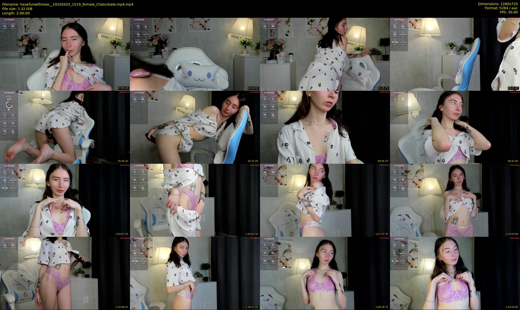 havefunwithmee_ — 120 minute Chaturbate female cam show recording, 720p, Oct 19, 2025