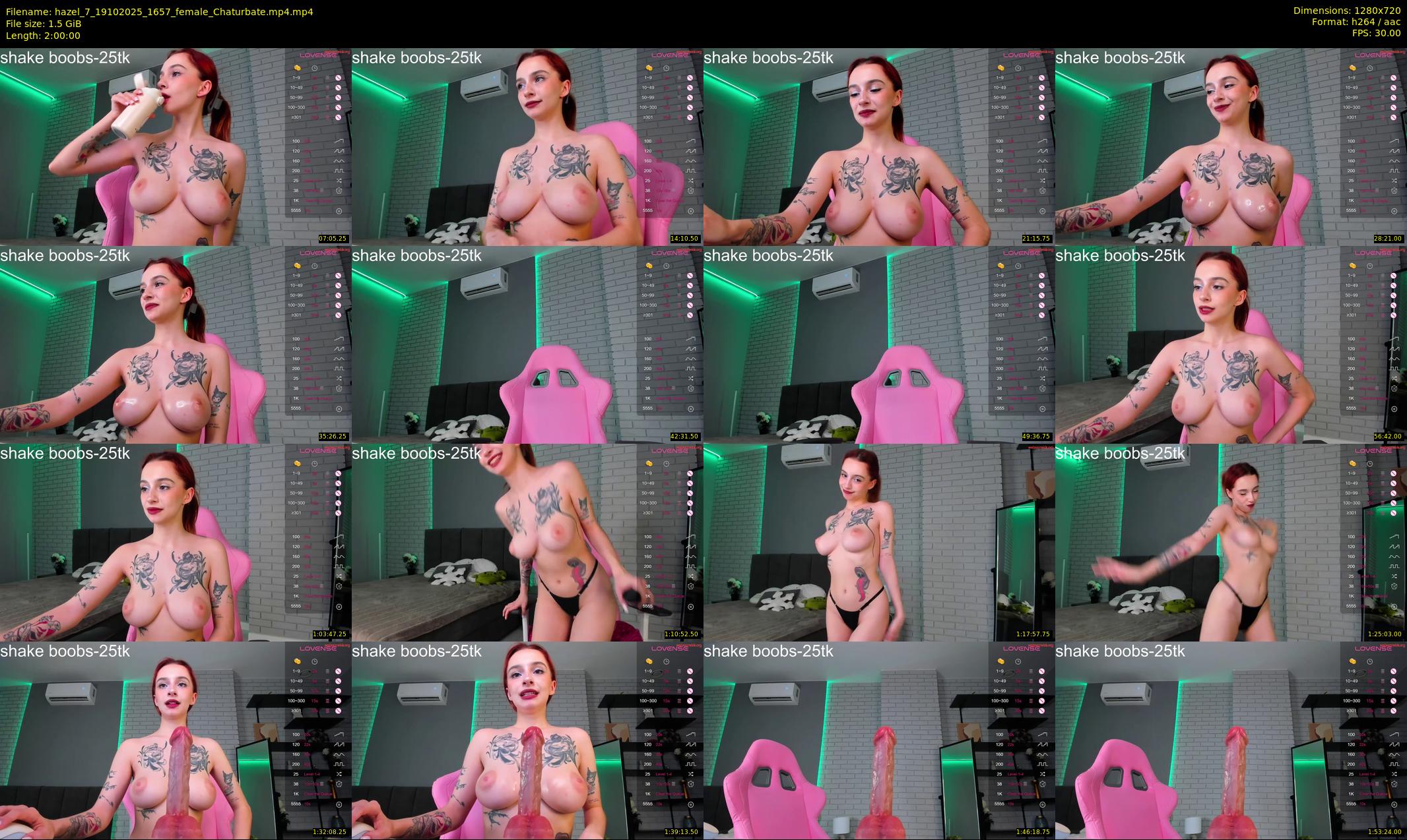 hazel_7 — 120 minute Chaturbate female cam show recording, 720p, Oct 19, 2025