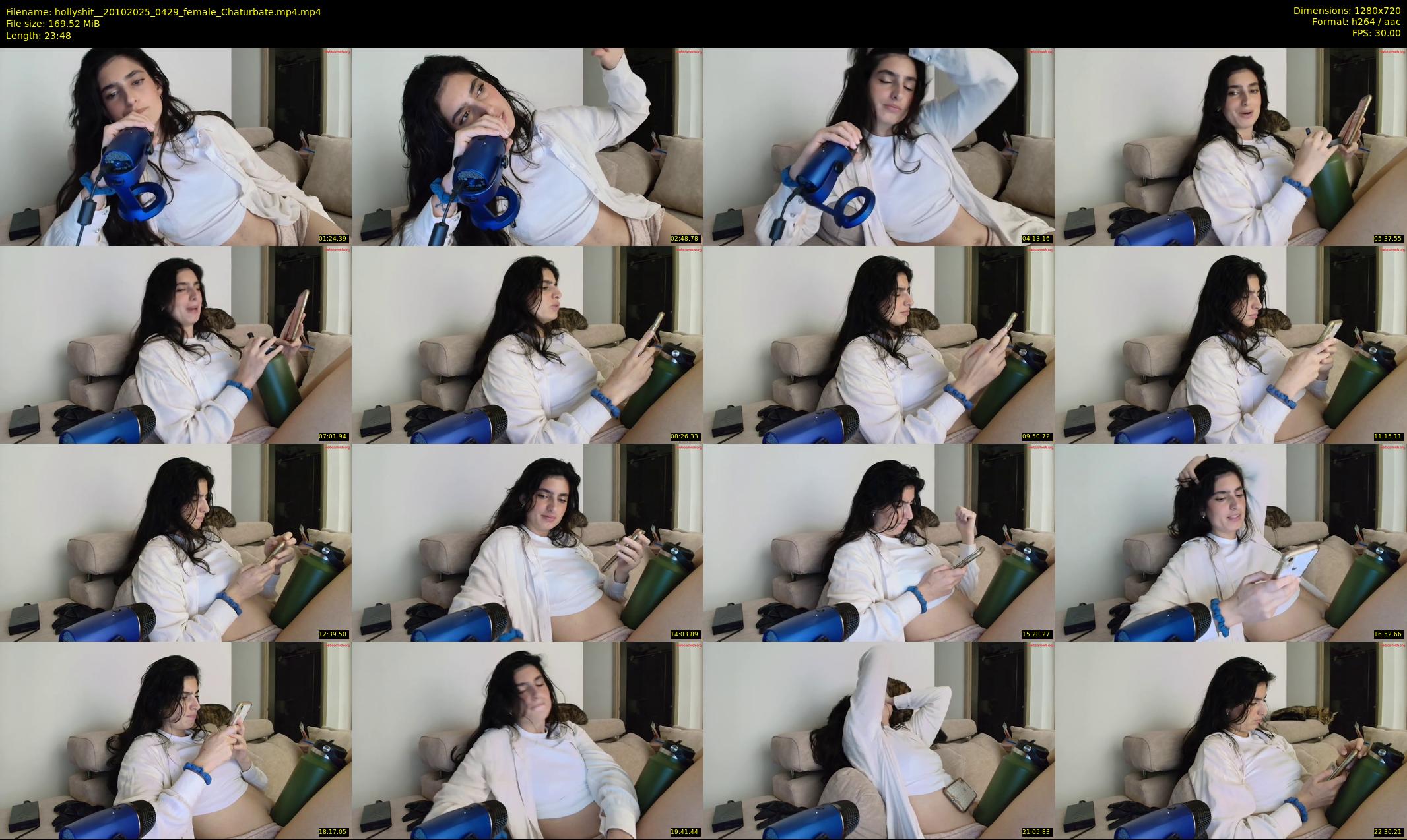 hollyshit_ — 24 minute Chaturbate female cam show recording, 720p, Oct 20, 2025