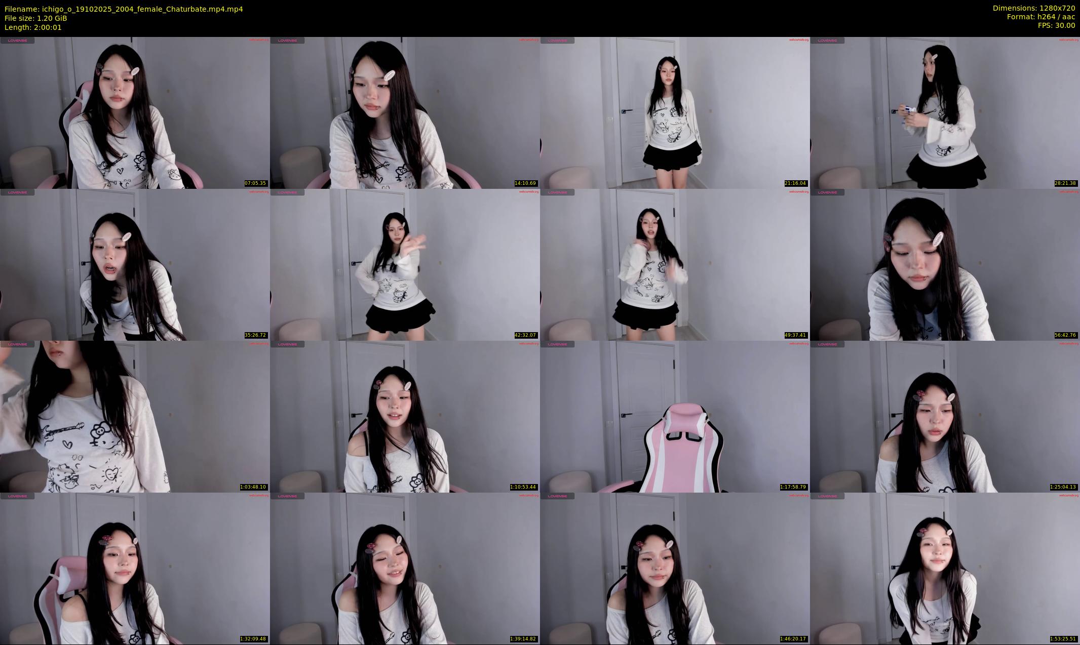 ichigo_o — 121 minute Chaturbate female cam show recording, 720p, Oct 19, 2025