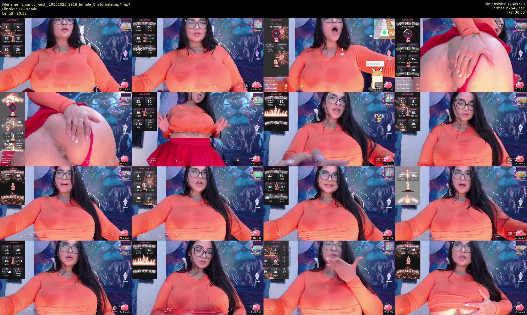 is_candy_west_ — 11 minute Chaturbate female cam show recording, 720p, Oct 19, 2025