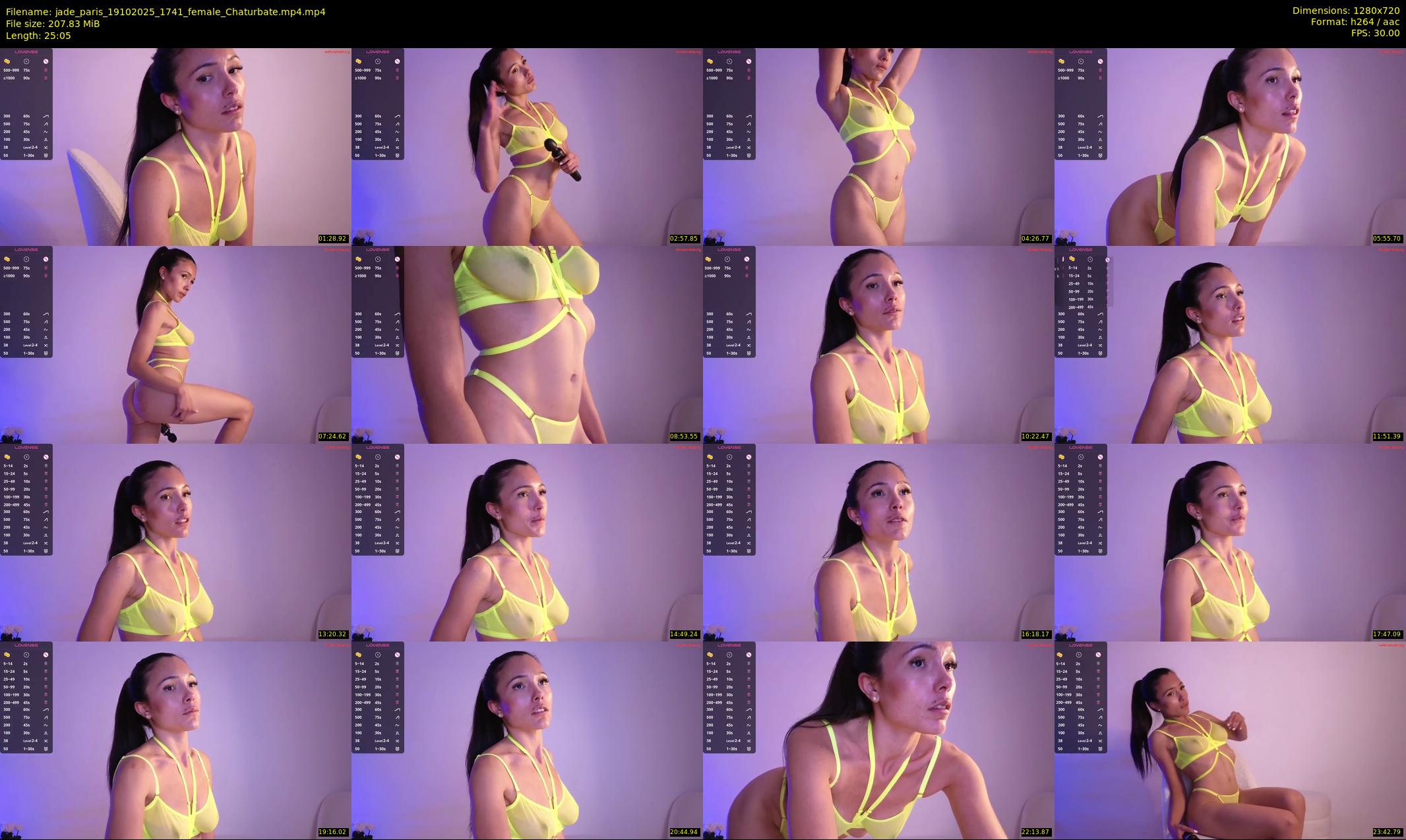 jade_paris — 26 minute Chaturbate female cam show recording, 720p, Oct 19, 2025