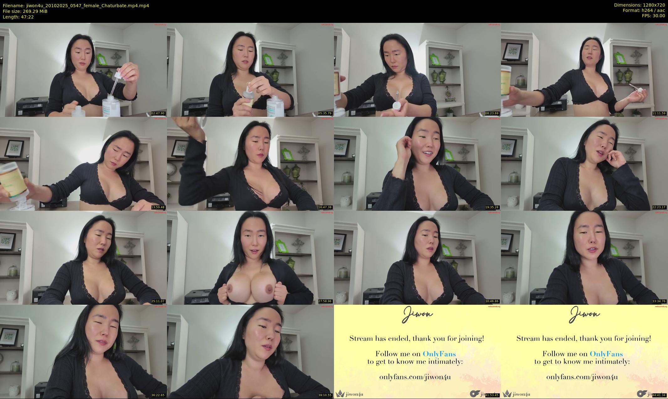 jiwon4u — 48 minute Chaturbate female cam show recording, 720p, Oct 20, 2025