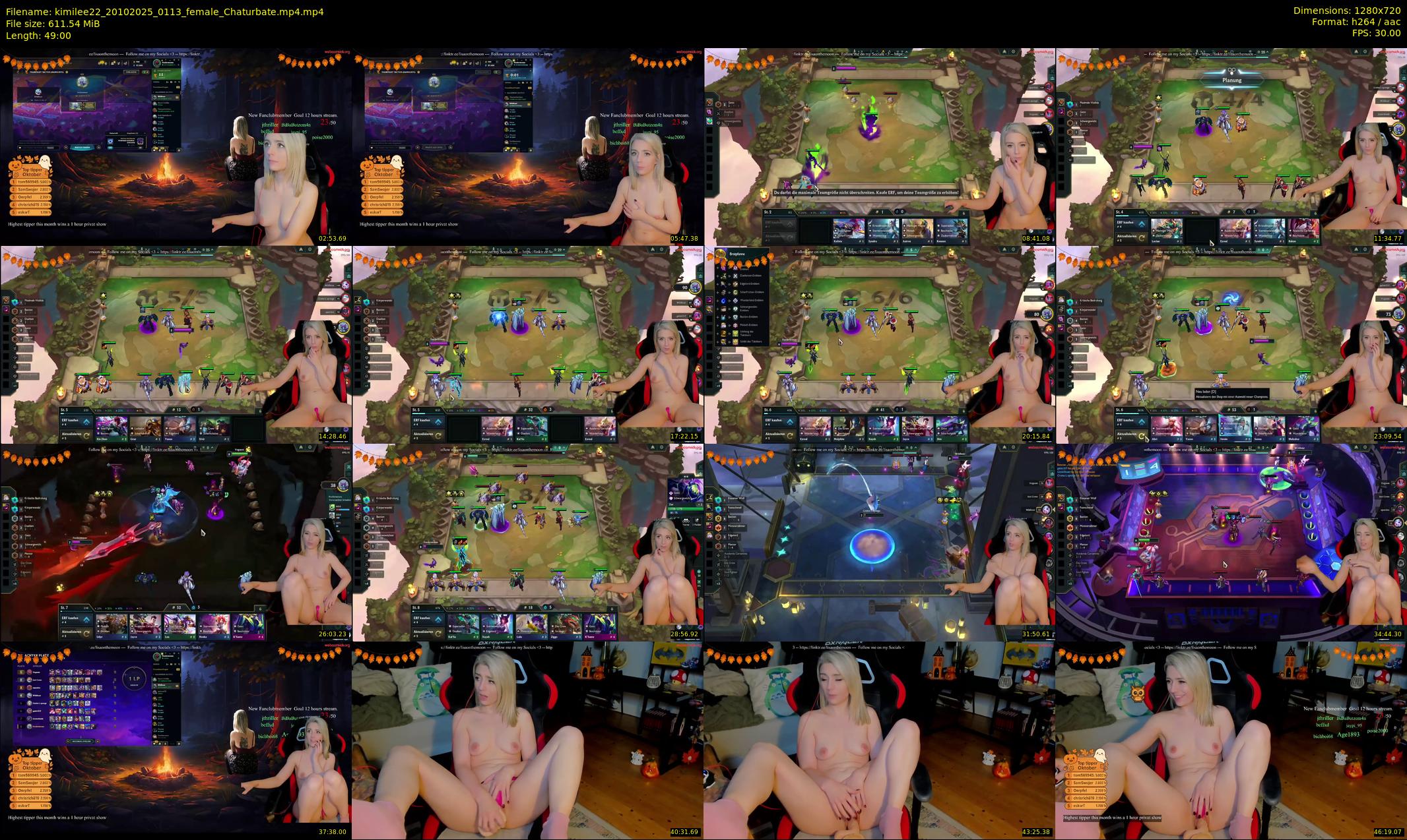 kimilee22 — 49 minute Chaturbate female cam show recording, 720p, Oct 20, 2025