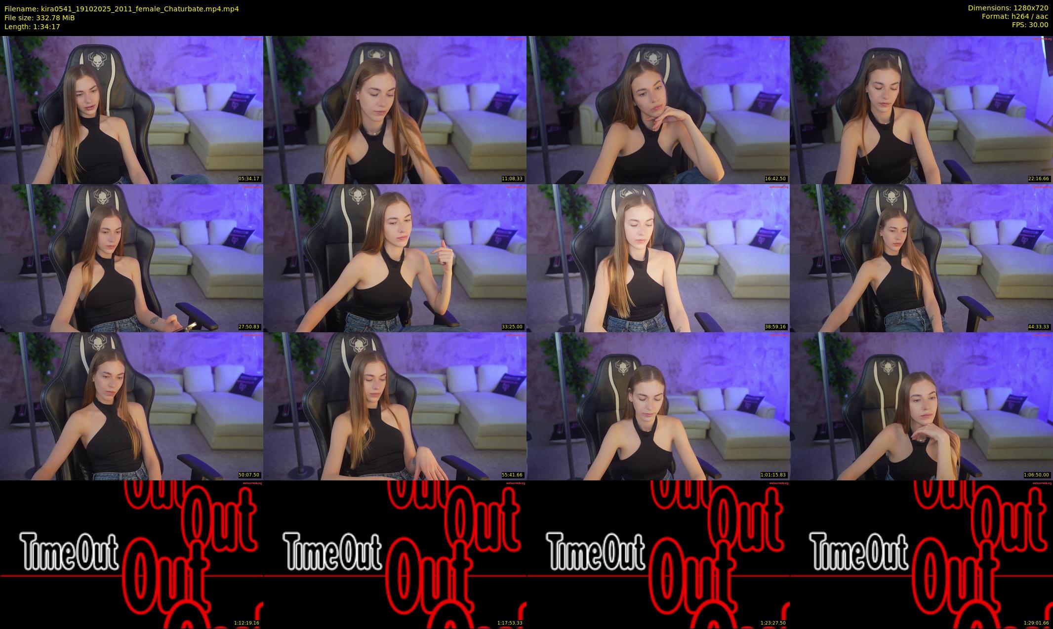 kira0541 — 95 minute Chaturbate couple cam show recording, 720p, Oct 19, 2025