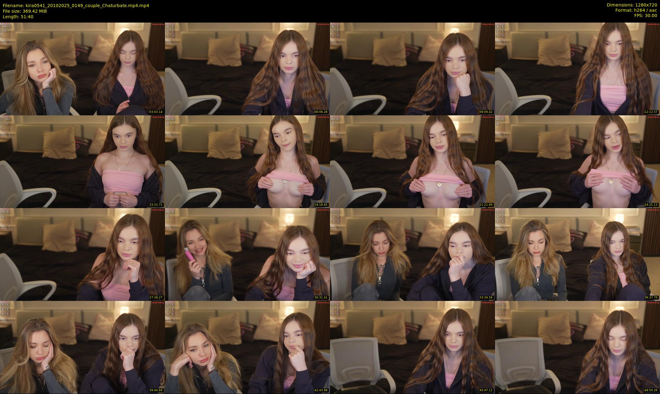 kira0541 — 52 minute Chaturbate couple cam show recording, 720p, Oct 20, 2025