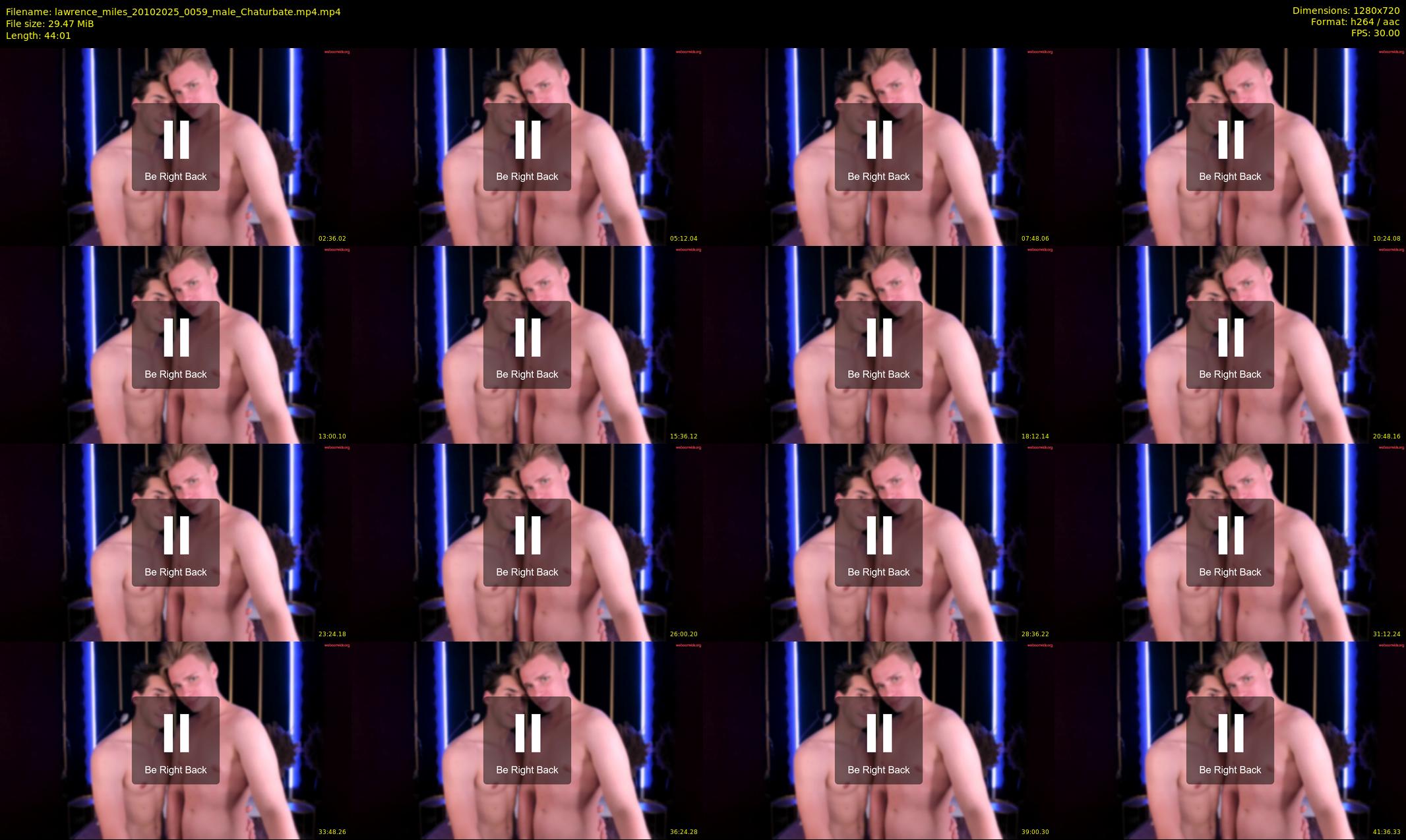 lawrence_miles — 45 minute Chaturbate male cam show recording, 720p, Oct 20, 2025