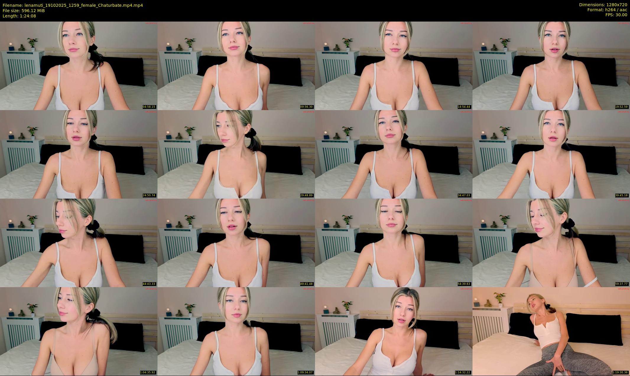 lenamuti — 85 minute Chaturbate female cam show recording, 720p, Oct 19, 2025