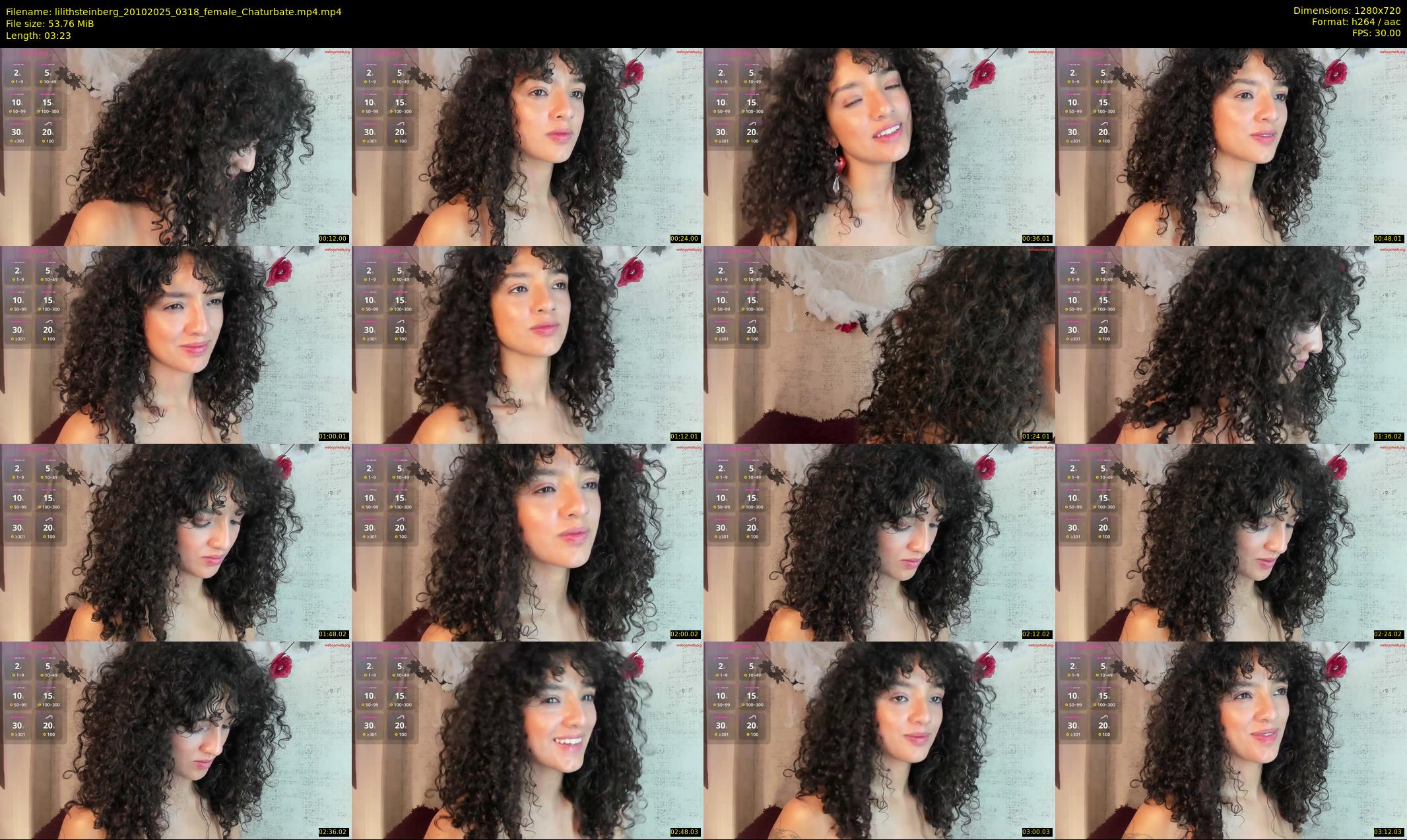 lilithsteinberg — 4 minute Chaturbate female cam show recording, 720p, Oct 20, 2025