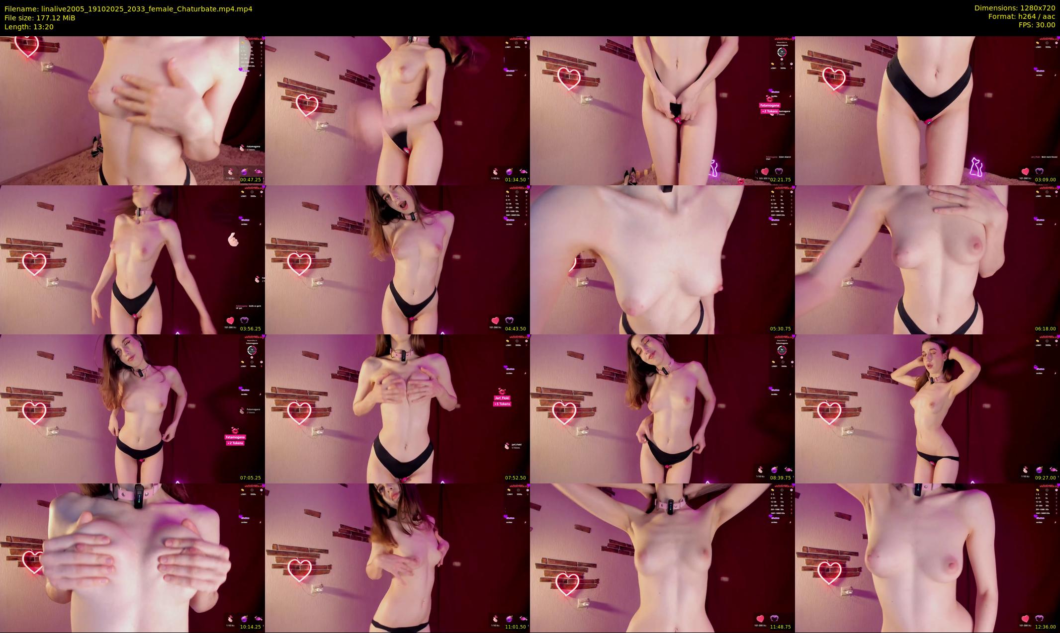 linalive2005 — 14 minute Chaturbate female cam show recording, 720p, Oct 19, 2025