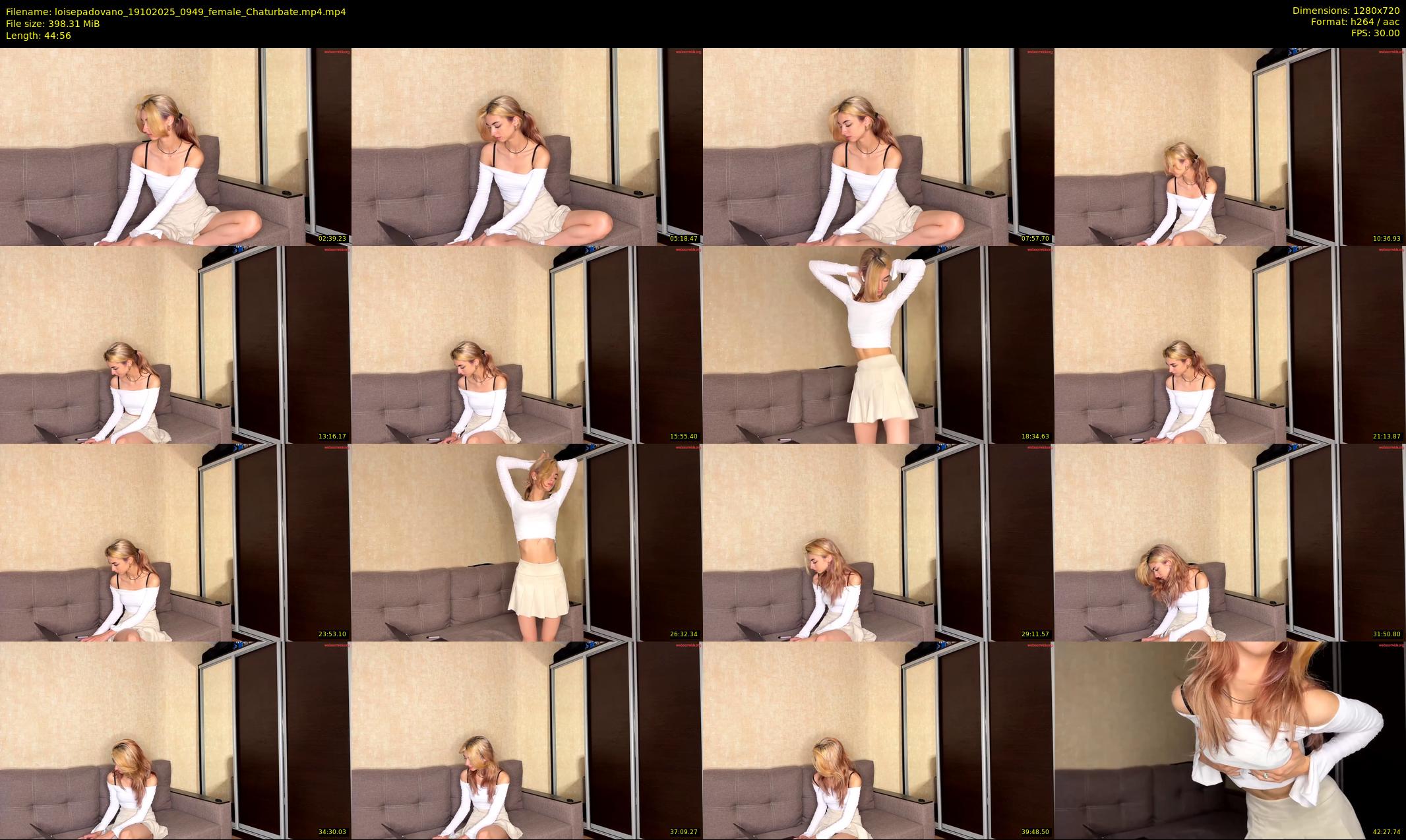 loisepadovano — 45 minute Chaturbate female cam show recording, 720p, Oct 19, 2025