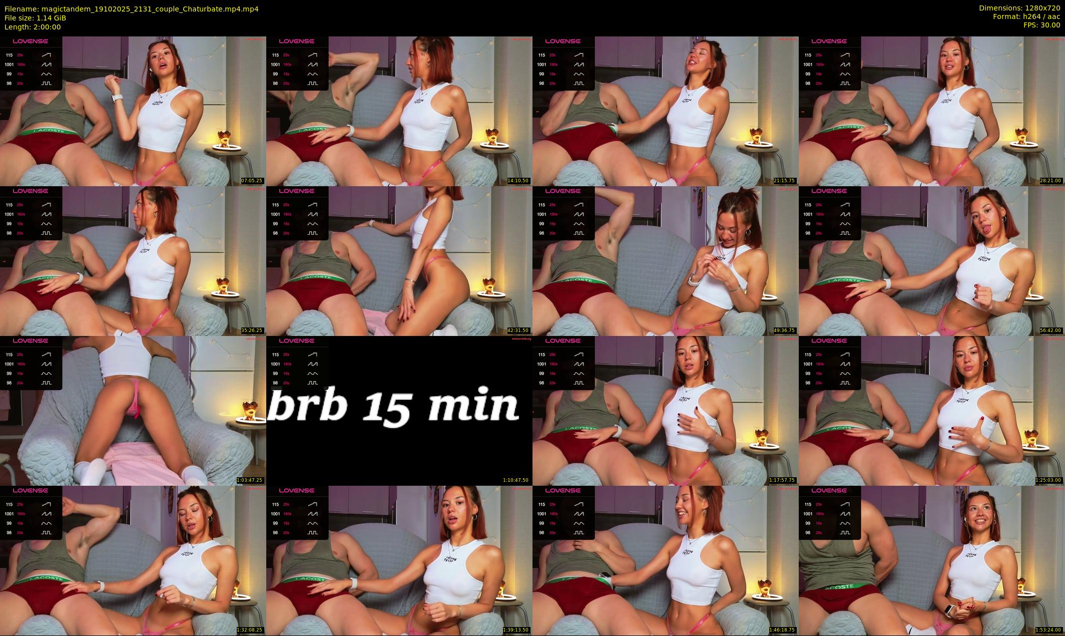 magictandem — 120 minute Chaturbate couple cam show recording, 720p, Oct 19, 2025