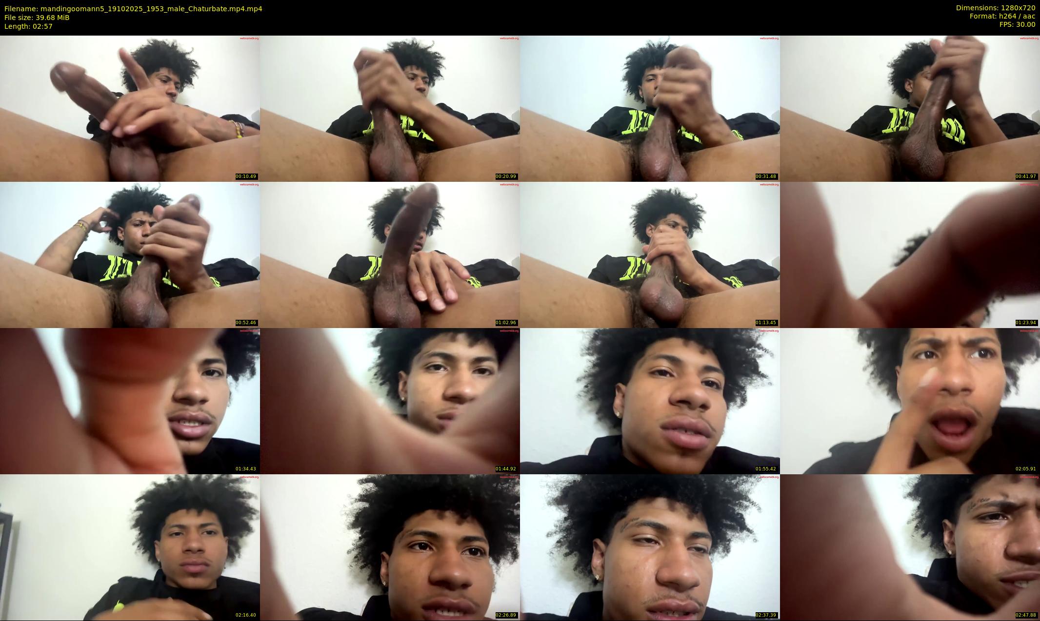 mandingoomann5 — 3 minute Chaturbate male cam show recording, 720p, Oct 19, 2025