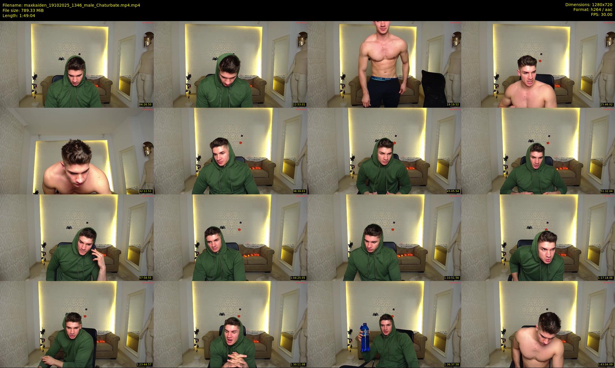 maxkaiden — 110 minute Chaturbate male cam show recording, 720p, Oct 19, 2025