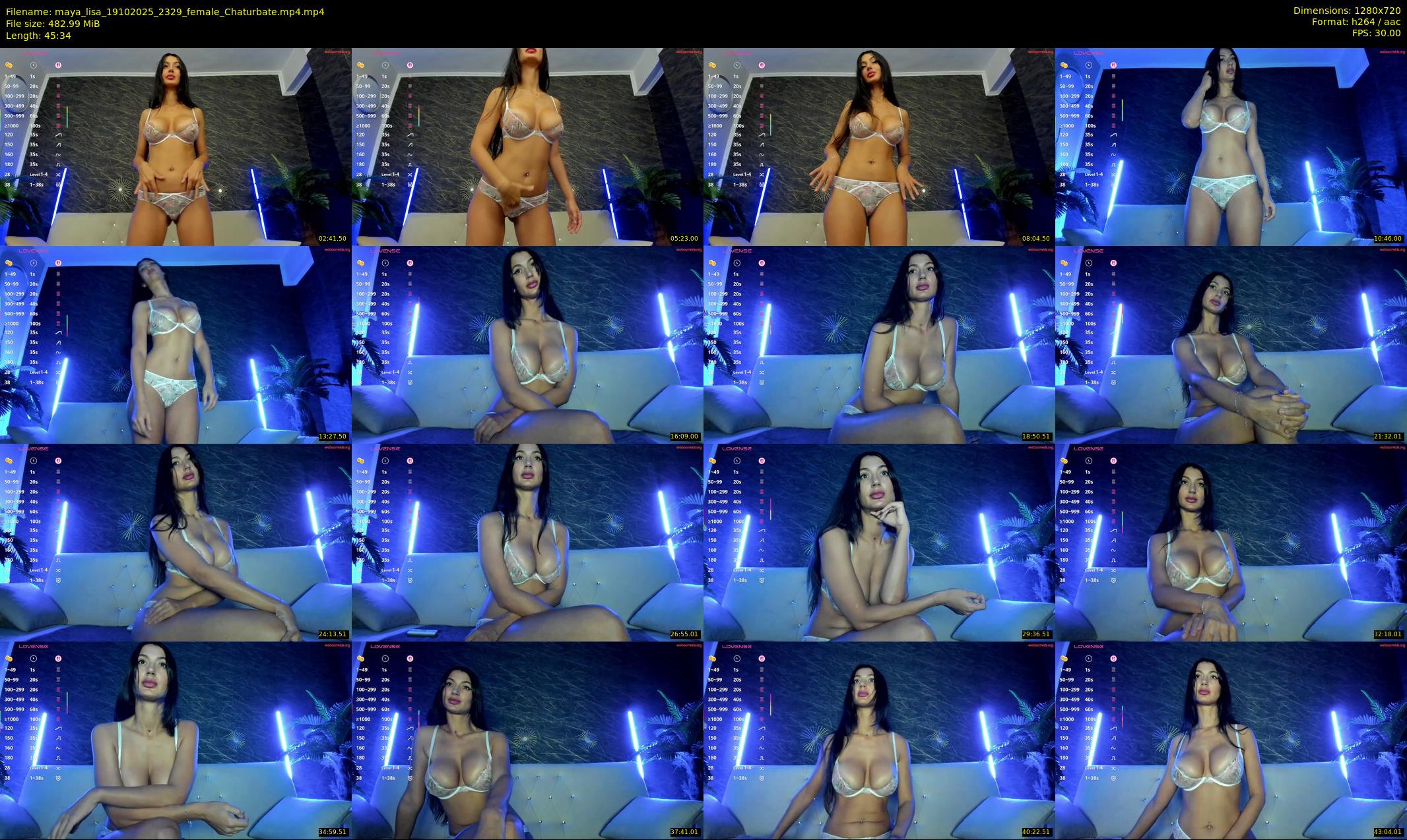 maya_lisa — 46 minute Chaturbate female cam show recording, 720p, Oct 19, 2025