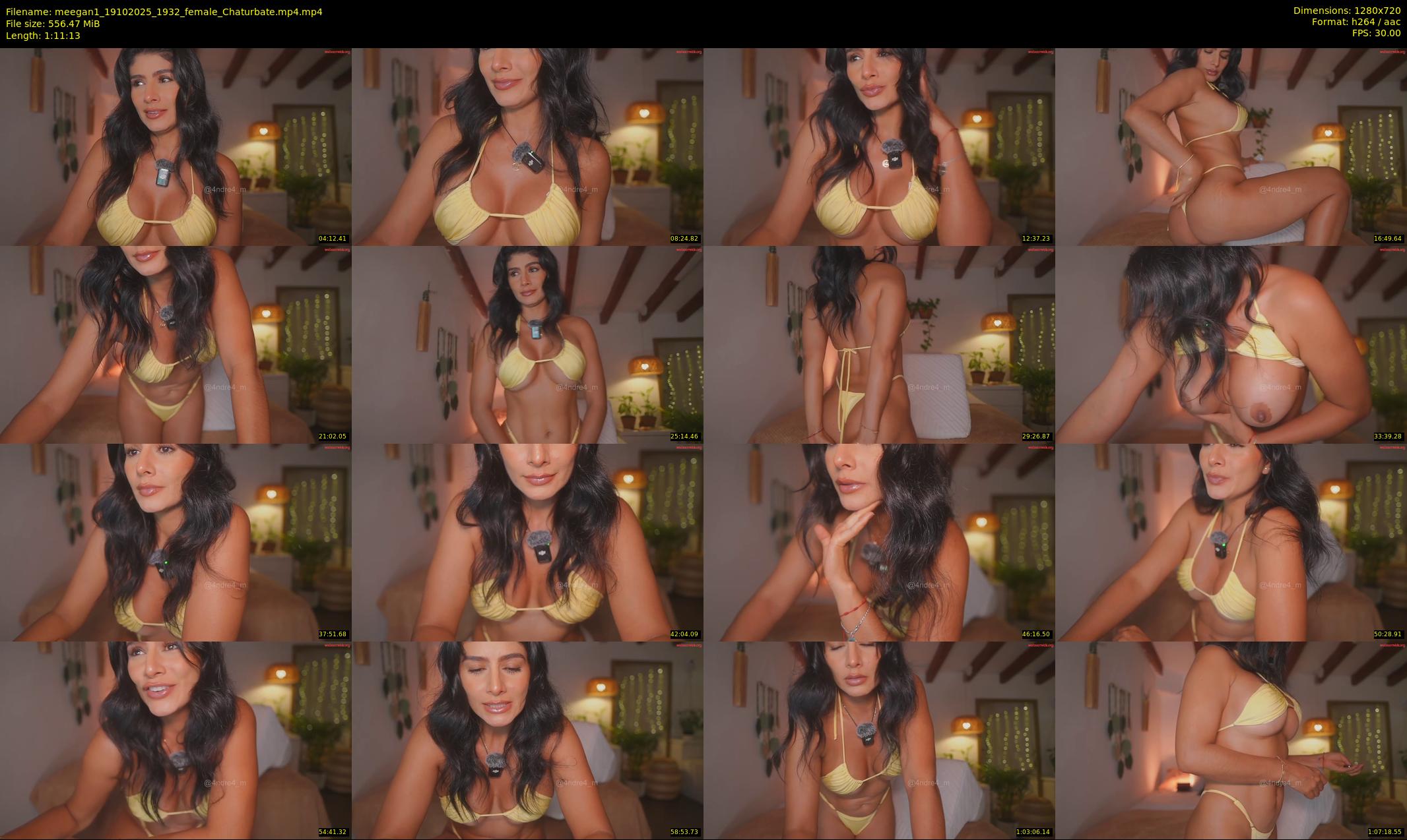 meegan1 — 72 minute Chaturbate female cam show recording, 720p, Oct 19, 2025