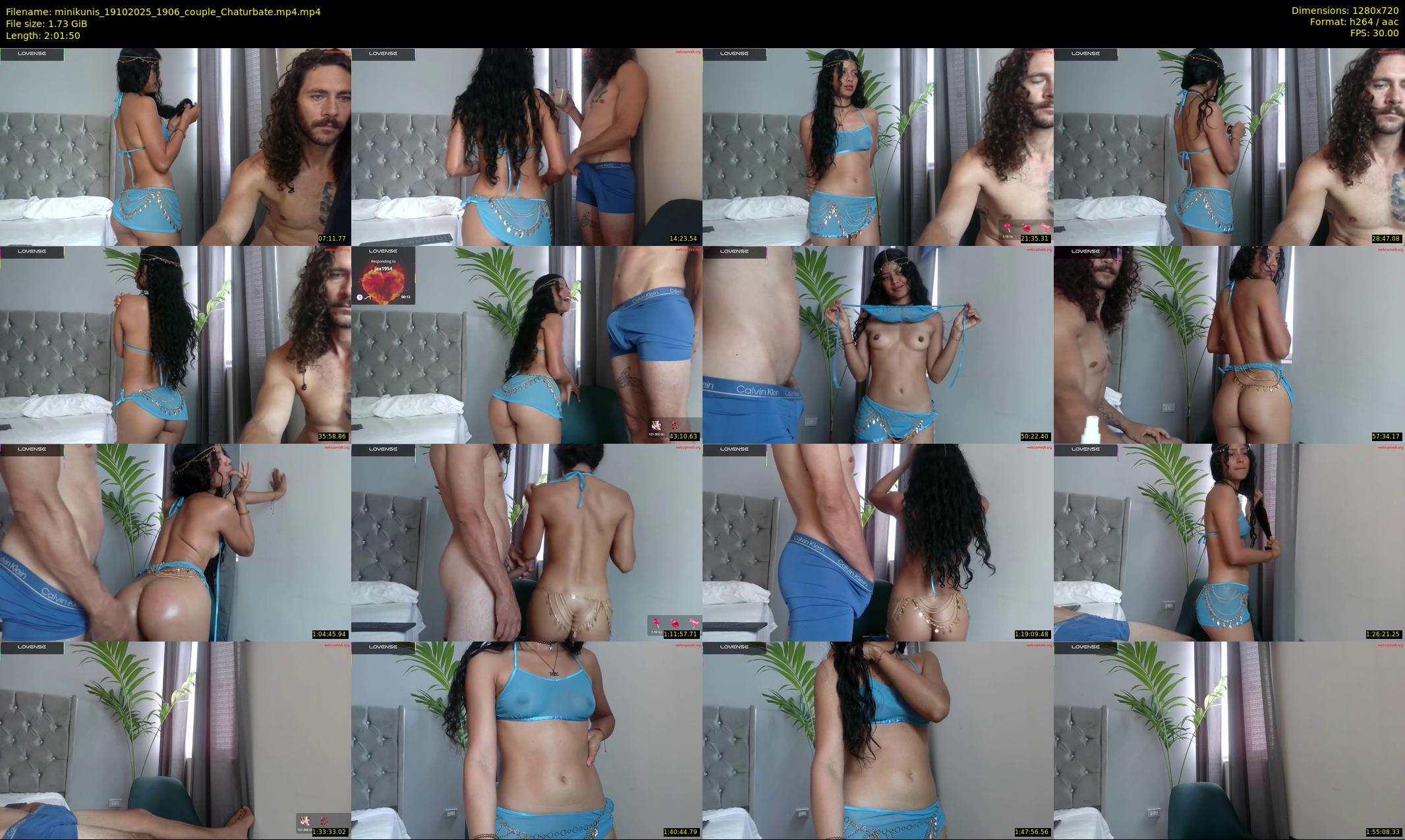 minikunis — 122 minute Chaturbate couple cam show recording, 720p, Oct 19, 2025