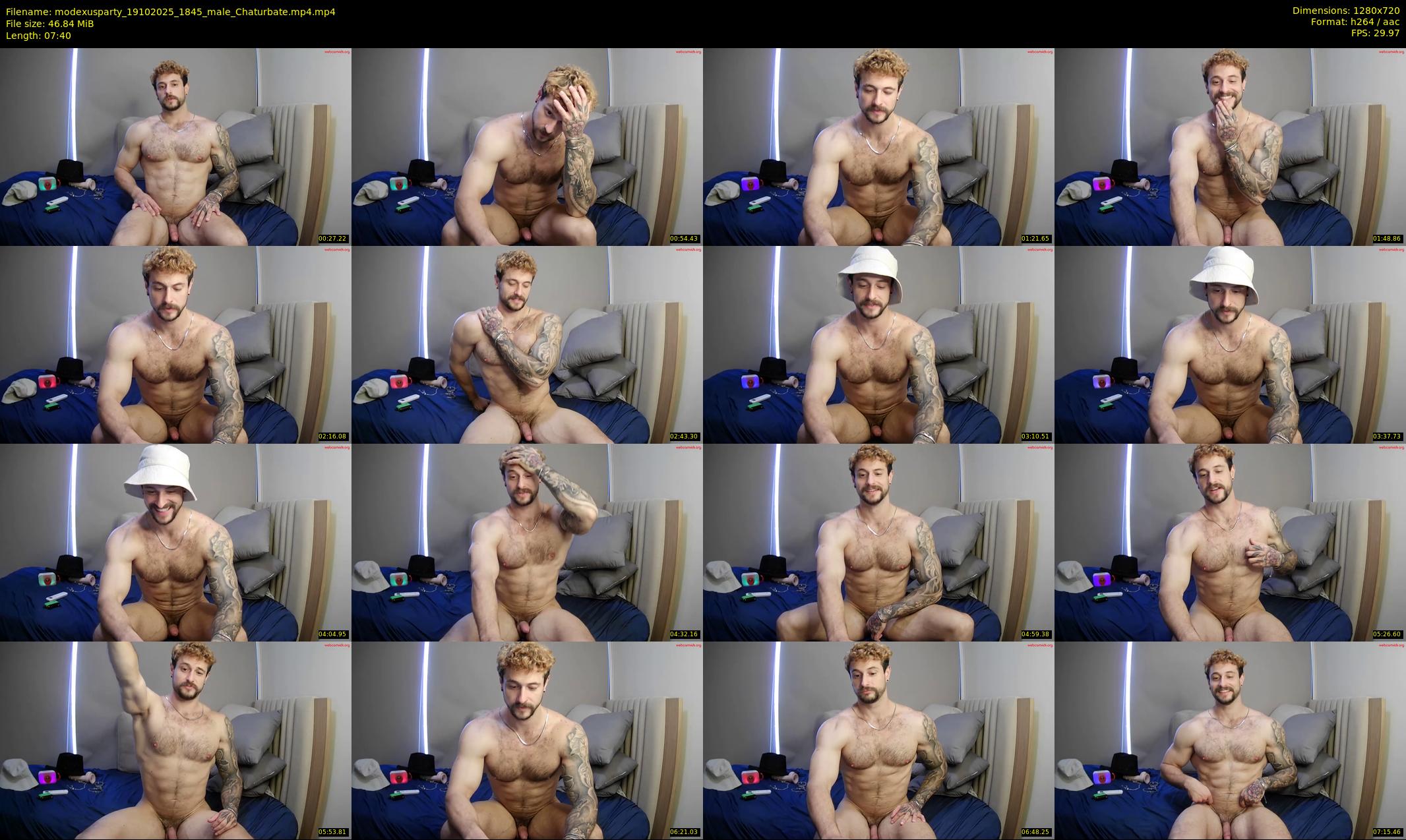 modexusparty — 8 minute Chaturbate male cam show recording, 720p, Oct 19, 2025