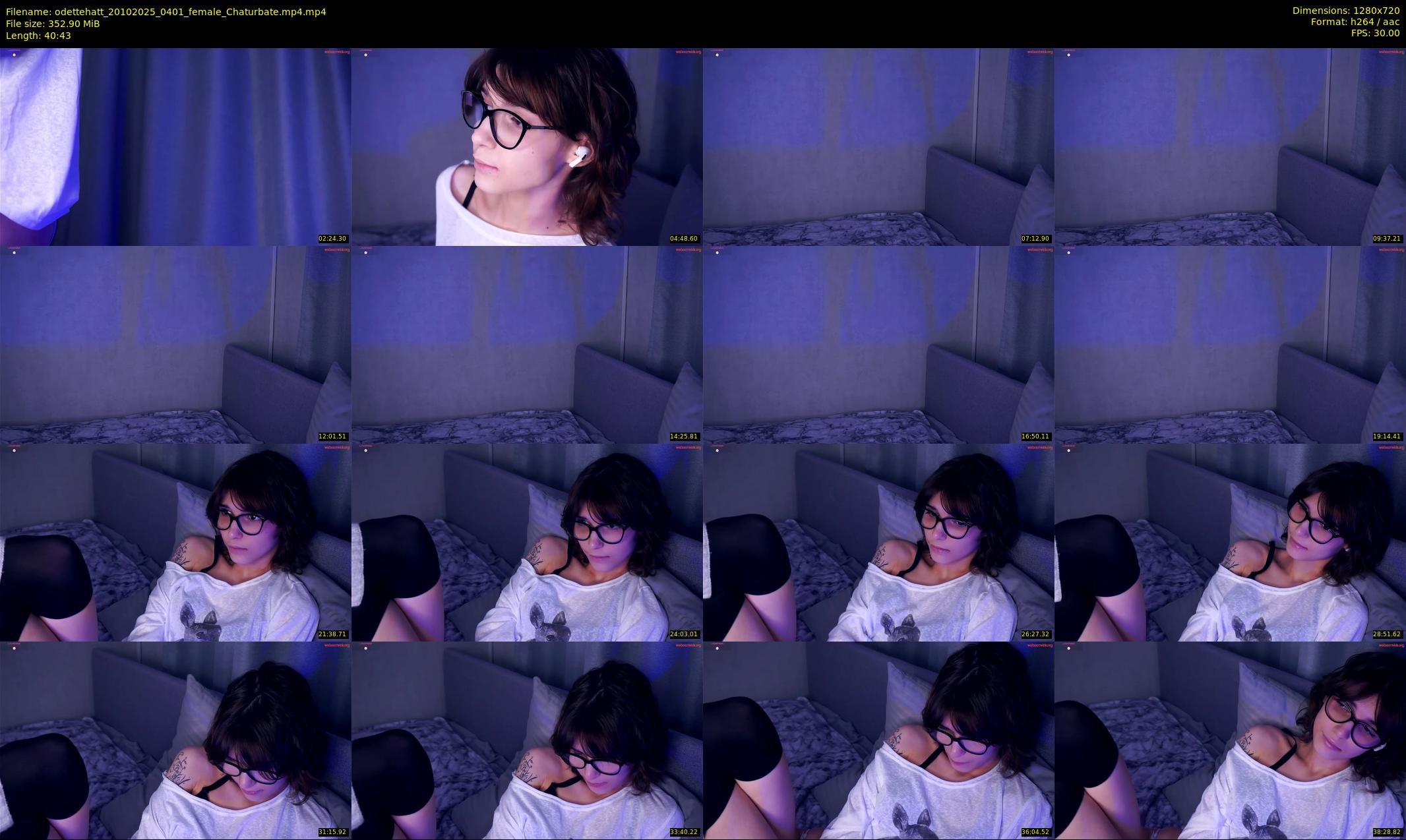 odettehatt — 41 minute Chaturbate female cam show recording, 720p, Oct 20, 2025