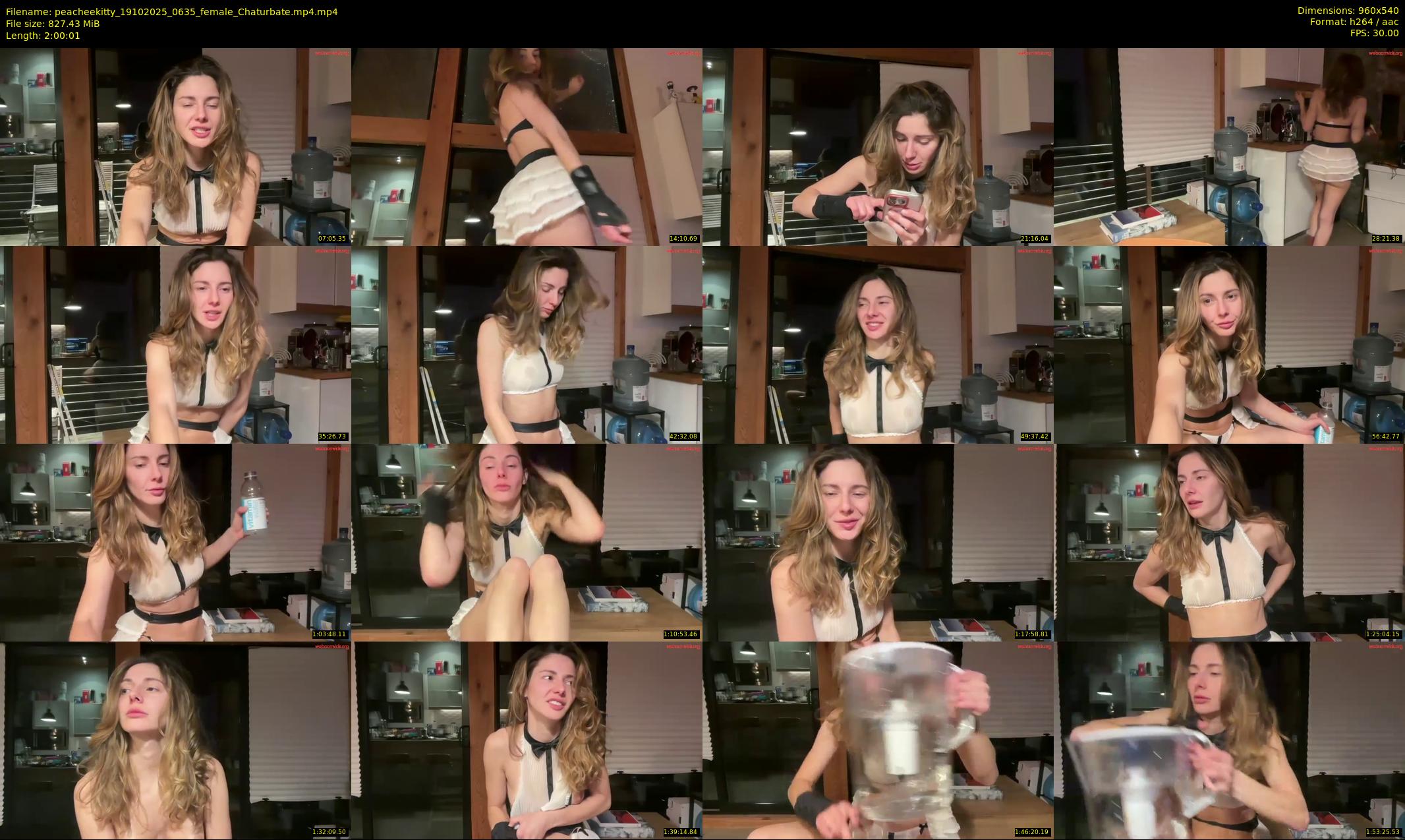 peacheekitty — 121 minute Chaturbate female cam show recording, 480p, Oct 19, 2025