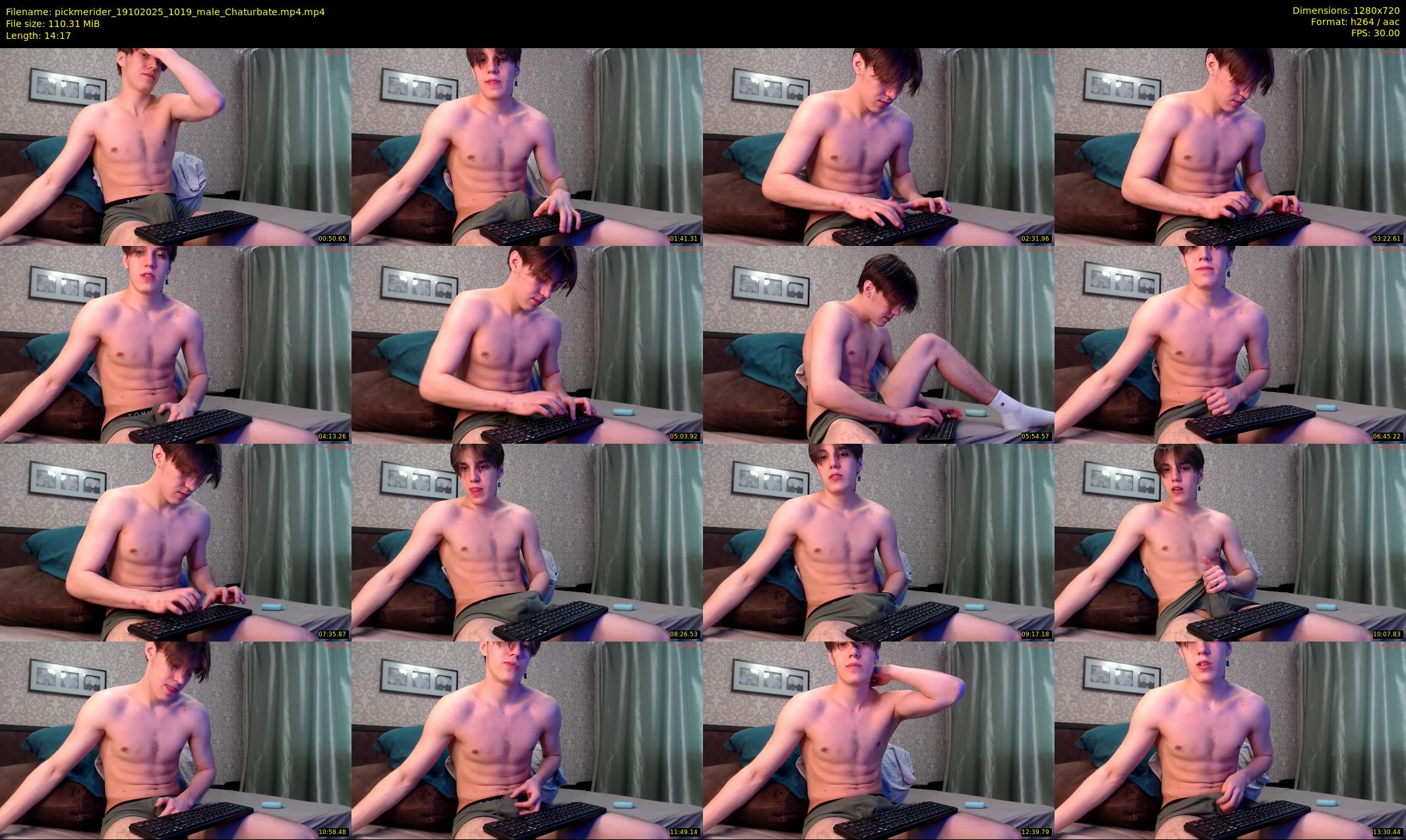 pickmerider — 15 minute Chaturbate male cam show recording, 720p, Oct 19, 2025