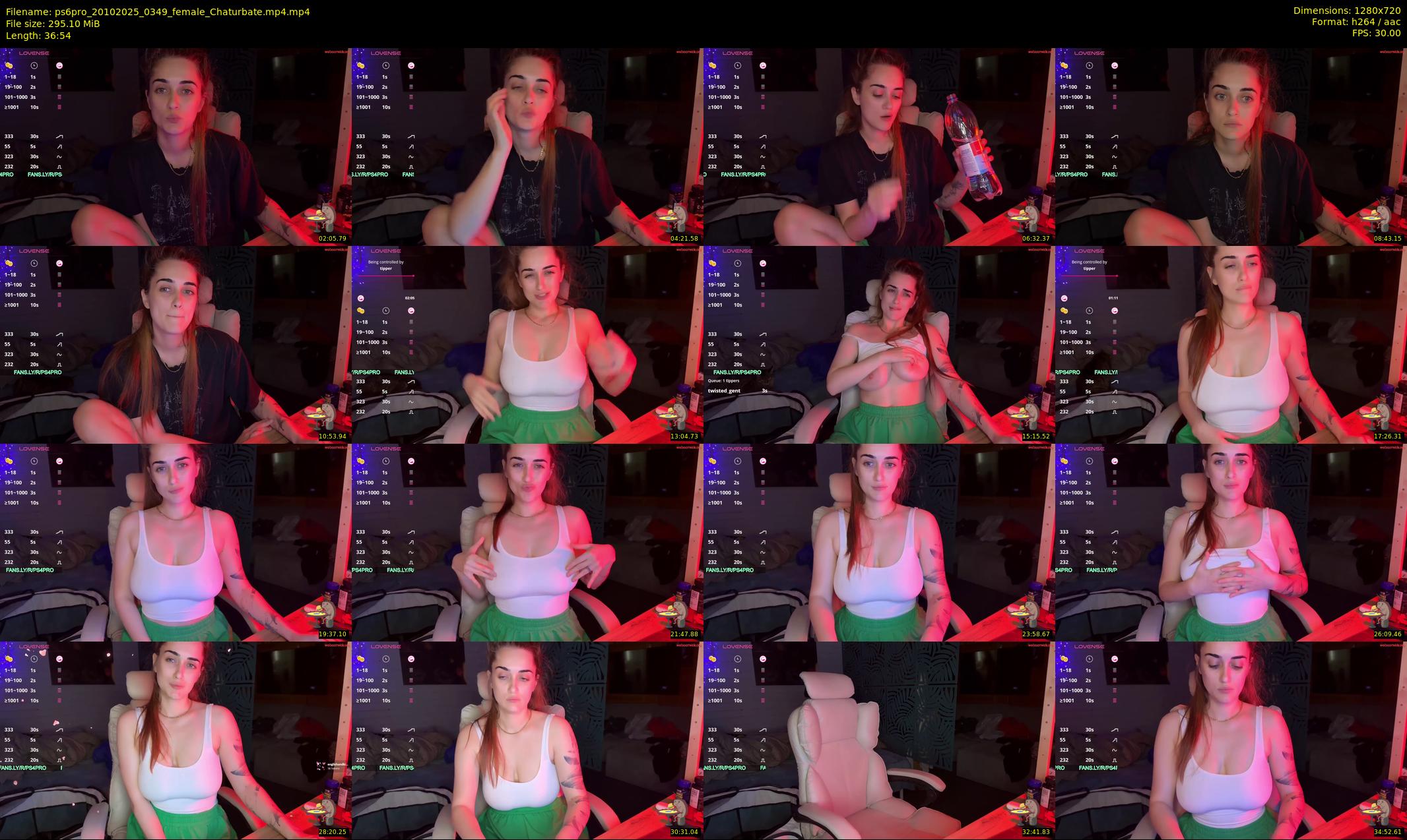 ps6pro — 37 minute Chaturbate female cam show recording, 720p, Oct 20, 2025