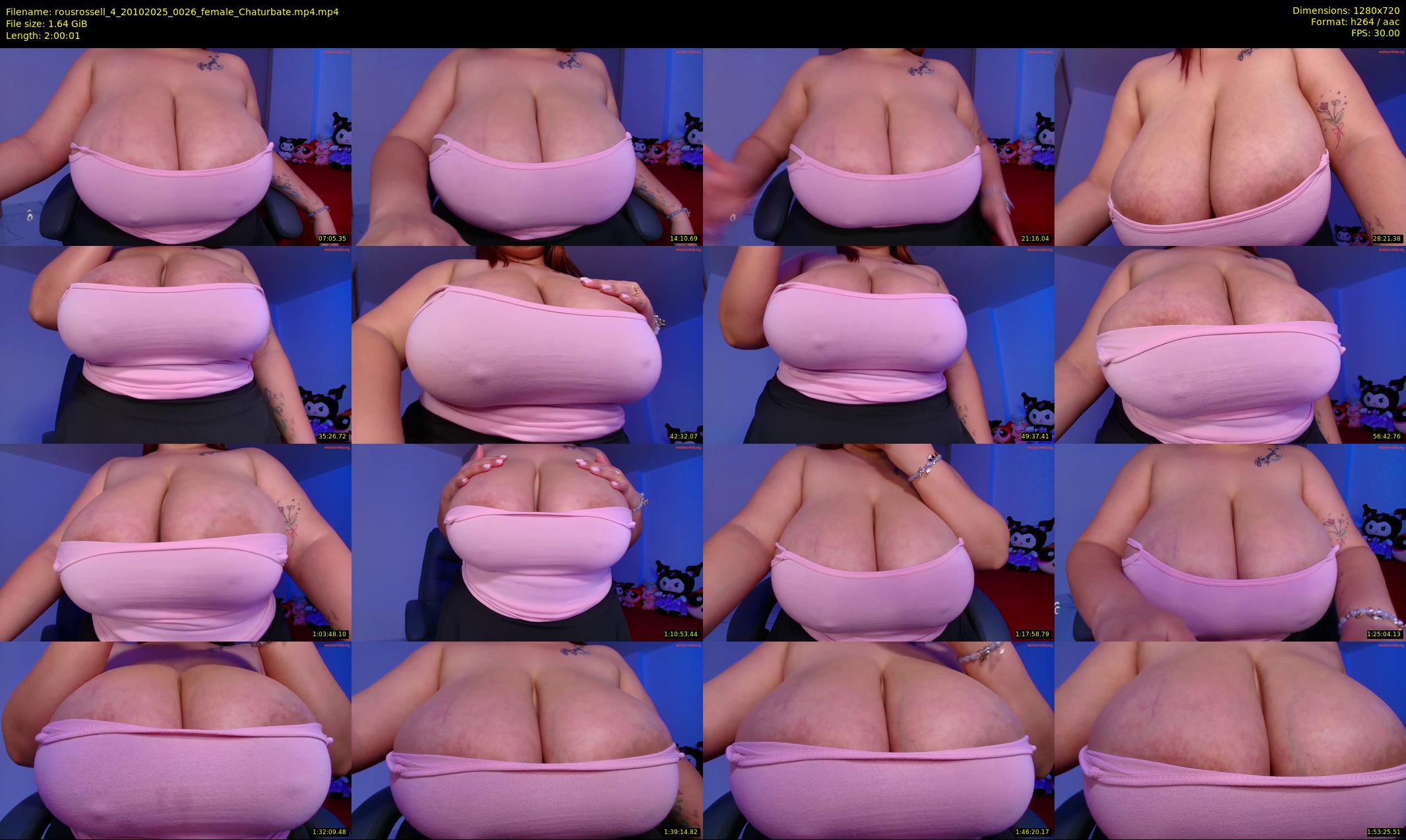 rousrossell_4 — 121 minute Chaturbate female cam show recording, 720p, Oct 20, 2025